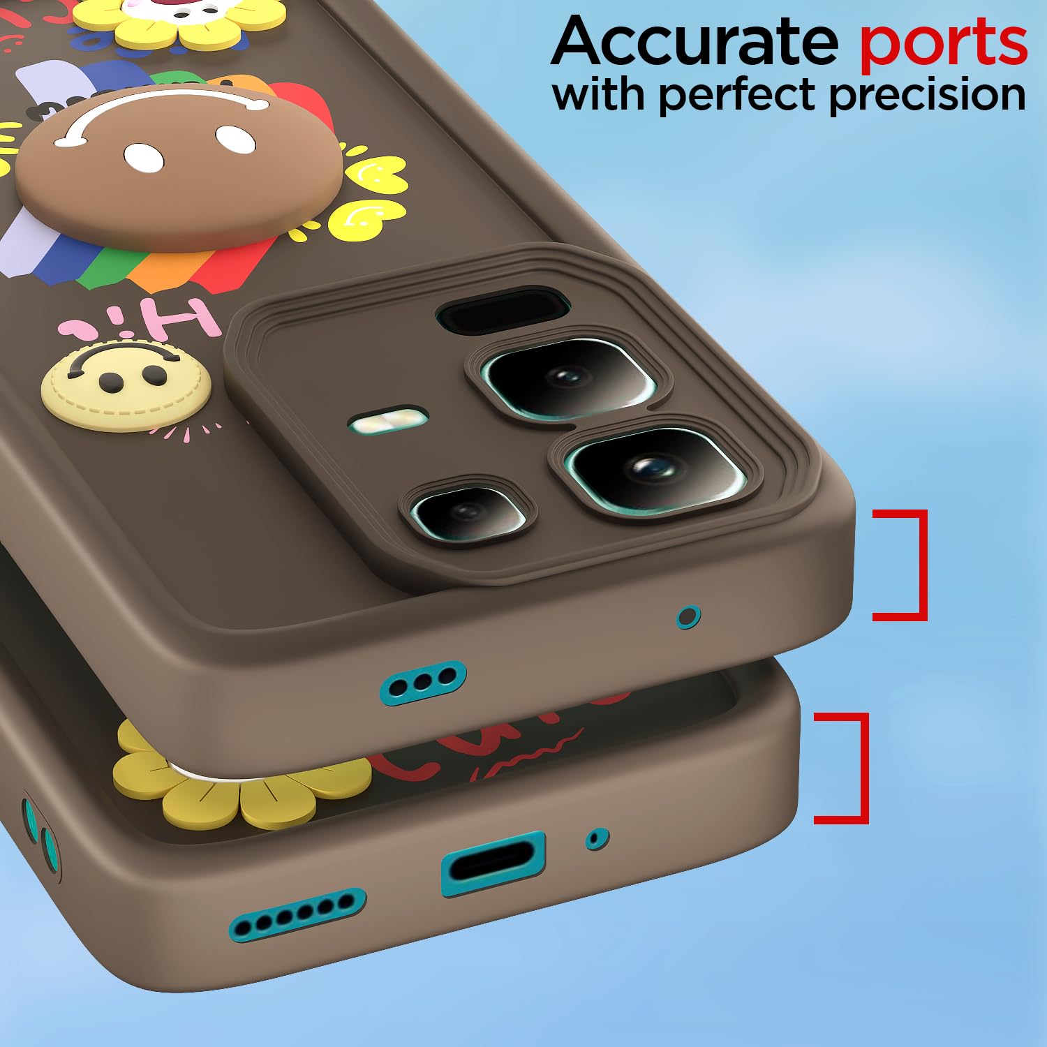 Infinix Note 50s 5G mobile cover in brown by Pikkme – photo 4