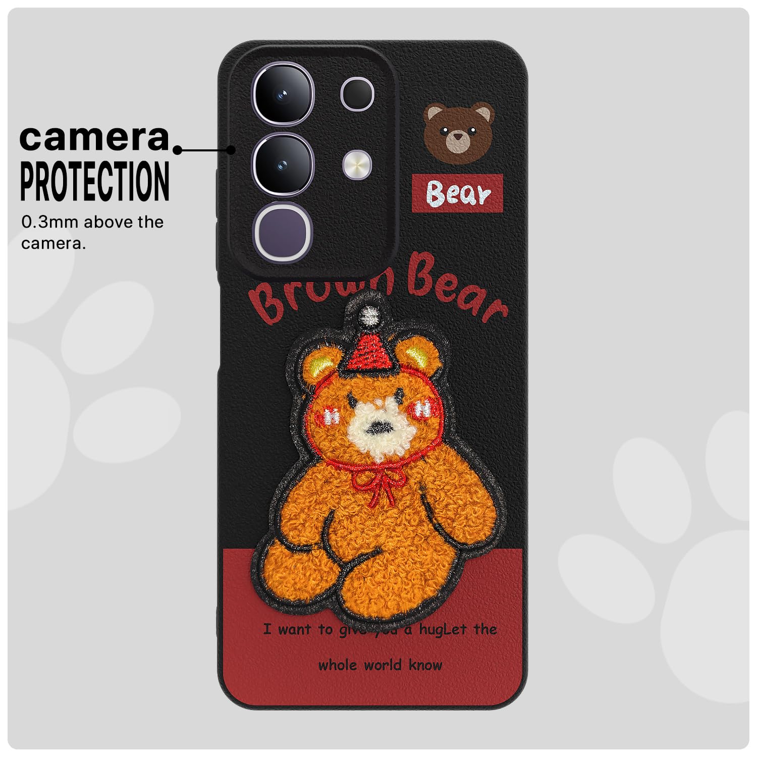 Pikkme cherry Plush Patch mobile back cover for Vivo T4x/iQOO Z10x/Y31 Pro 5G – photo 6