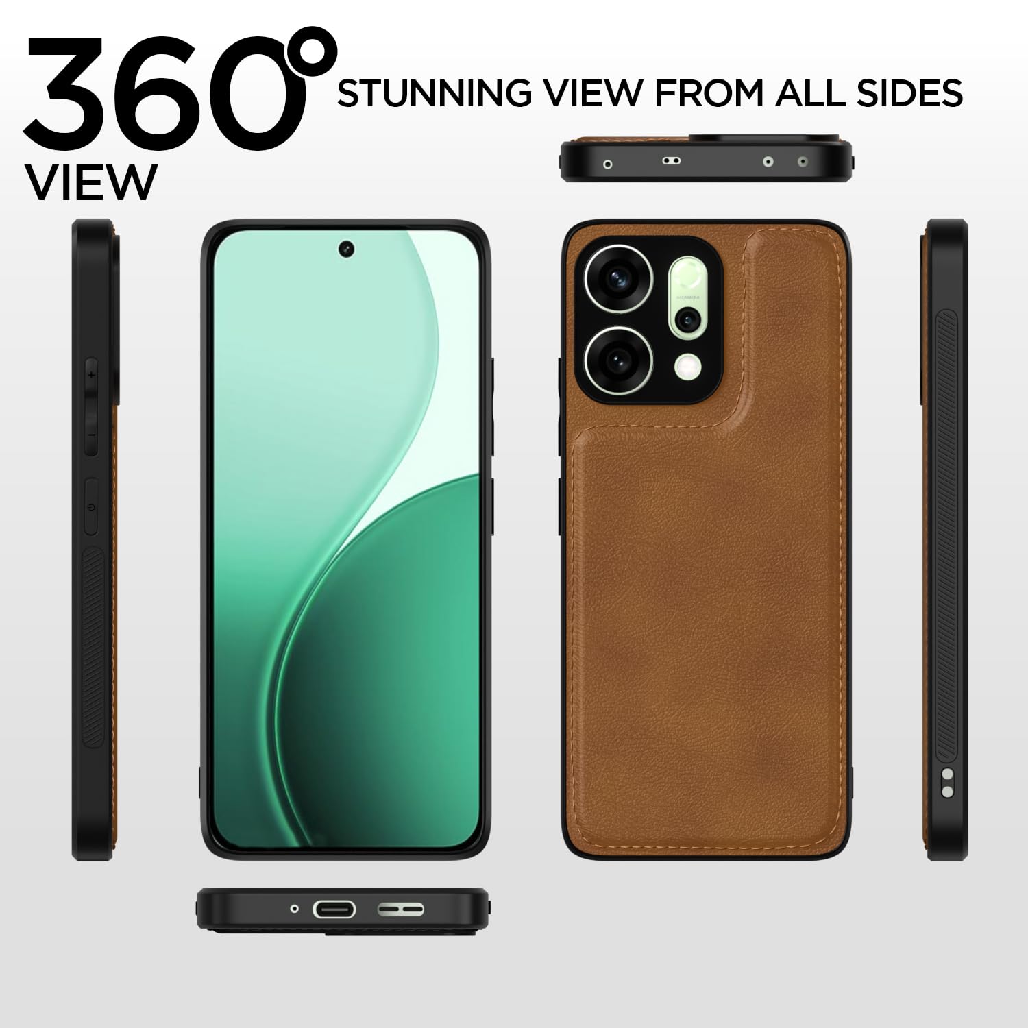 Pikkme brown mobile cover for Oppo Reno 14 5G – photo 4
