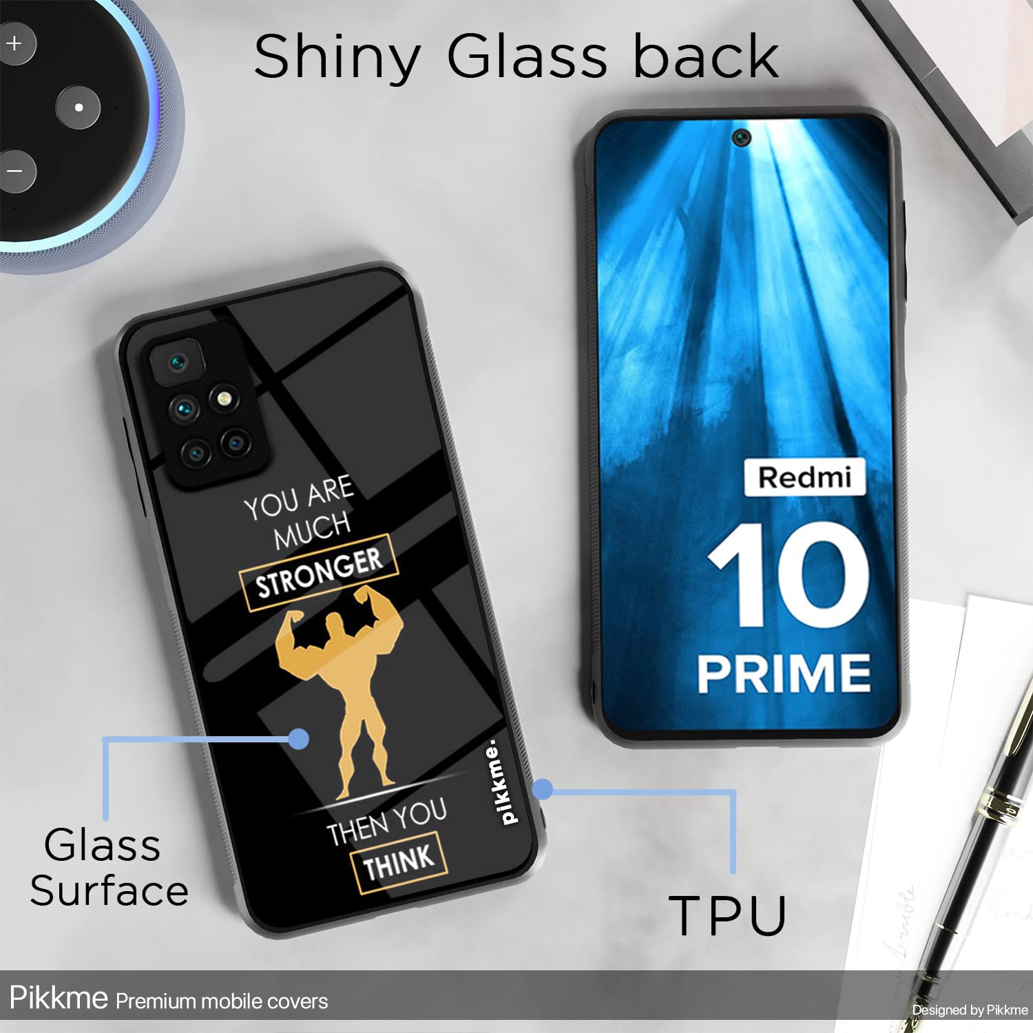 Pikkme Redmi 10 Prime Hybrid mobile back cover – photo 3