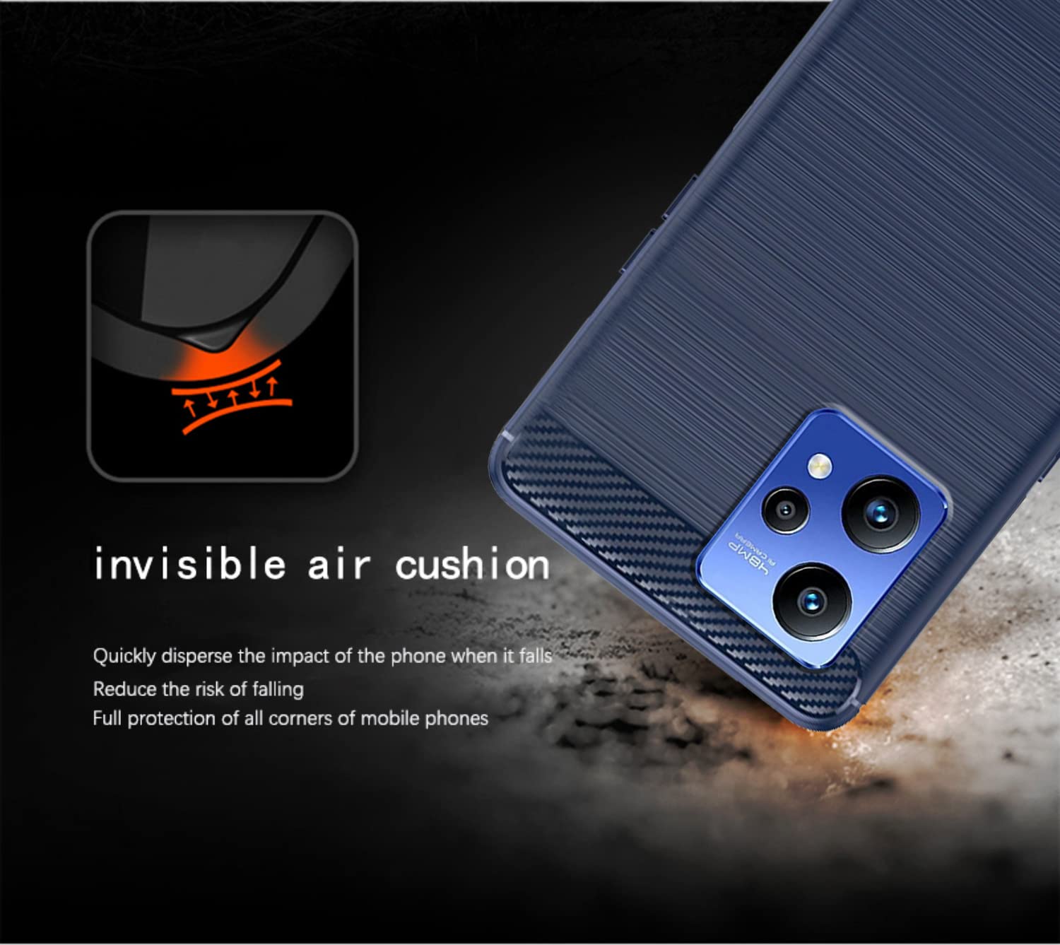 Blue Hybrid mobile cover for Realme Narzo 50 Pro 5G – Pikkme – photo 4