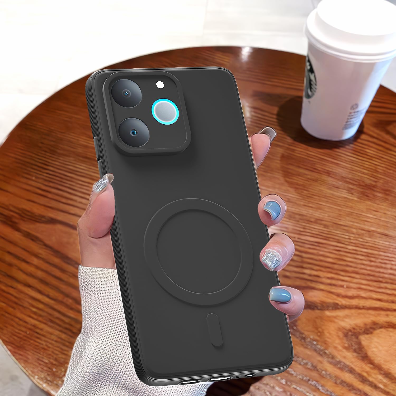 Black mobile cover for Realme P4 Lite 4G – Pikkme – photo 7