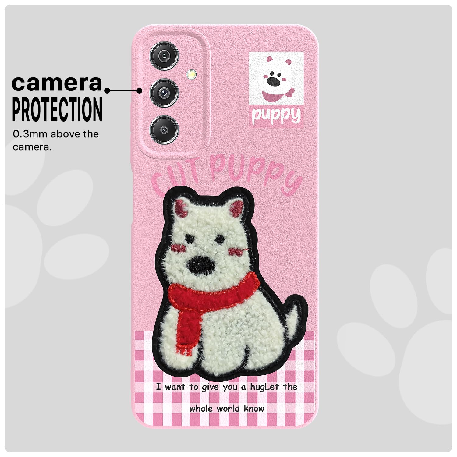 Pink Plush Patch mobile back cover for Samsung M34 5G – Pikkme – photo 6