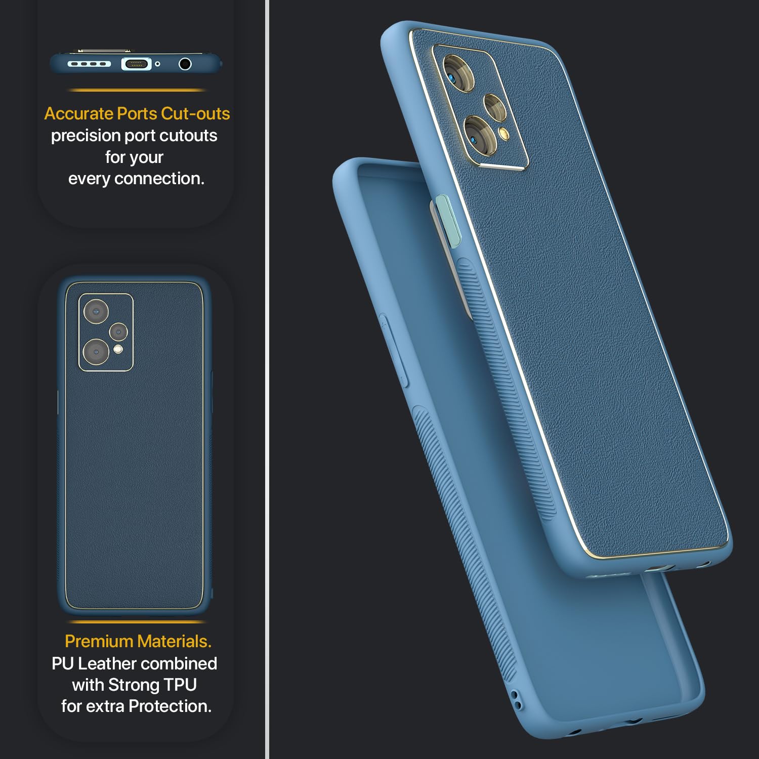 Pikkme OnePlus Nord CE 2 Lite 5G Chrome blue mobile cover – photo 3