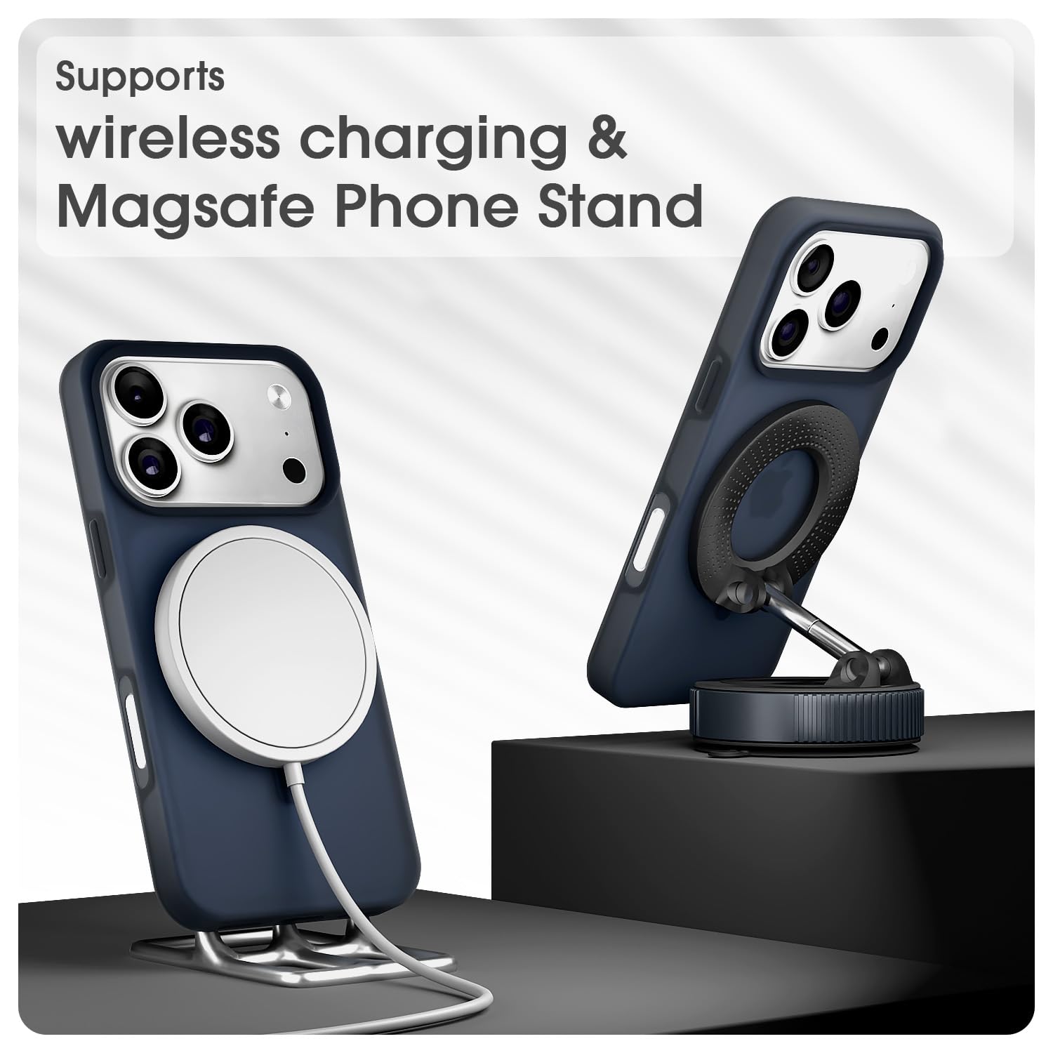 iPhone 17 Pro Max Soft Silicone mobile cover in blue by Pikkme – photo 4