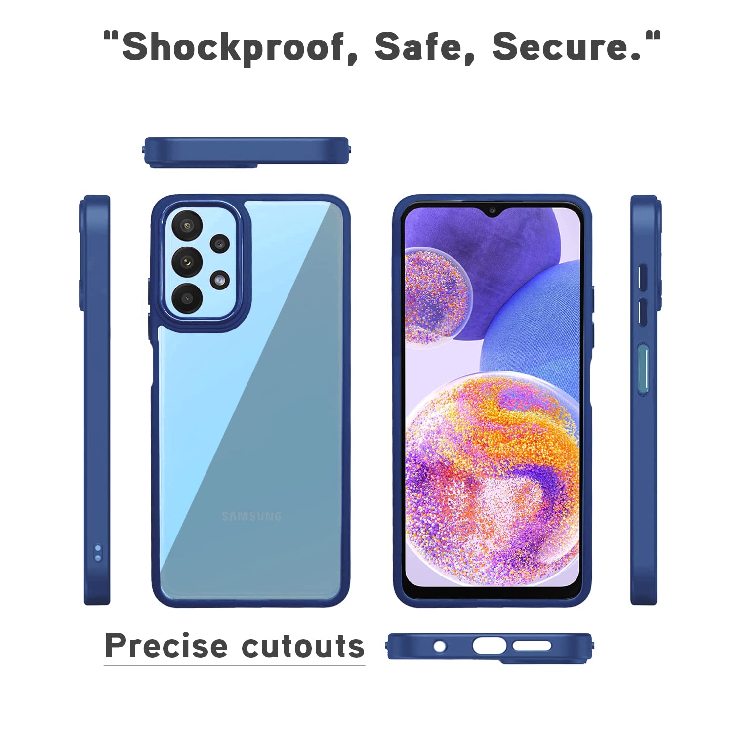 Pikkme Samsung A23 4G blue back cover – photo 3