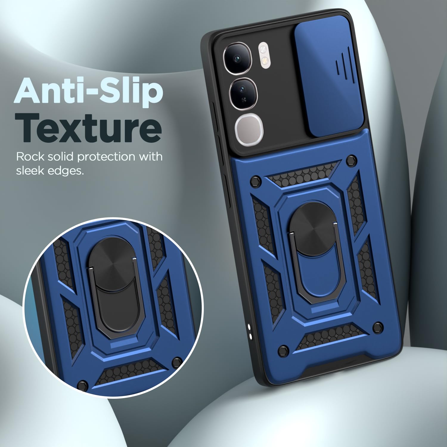 Pikkme blue D10 Camera Shield mobile back cover for Vivo Y300/V40 Lite 5G – photo 7