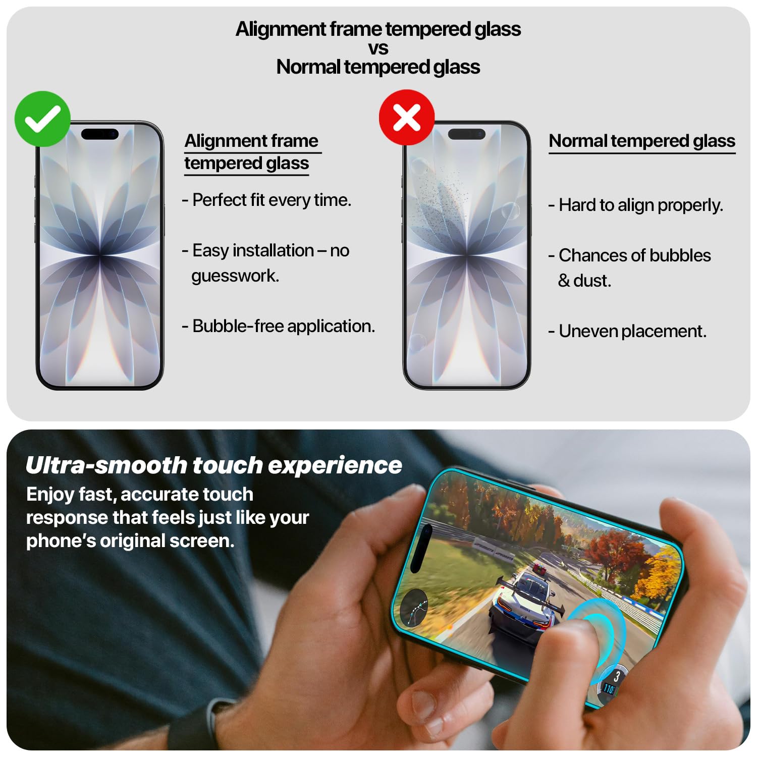 iPhone 17 tempered glass by Pikkme – photo 6