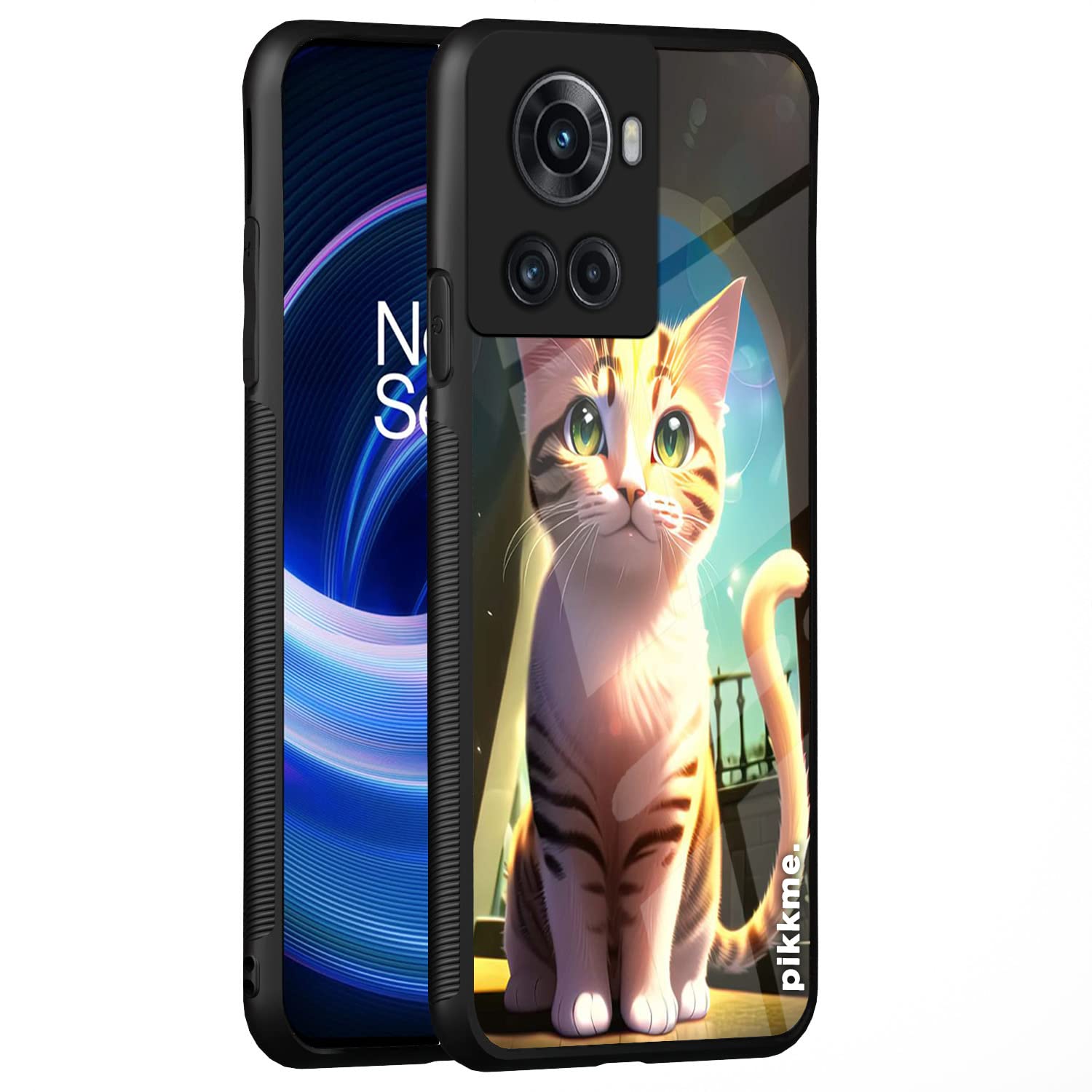 Pikkme Cat mobile back cover for OnePlus 10R