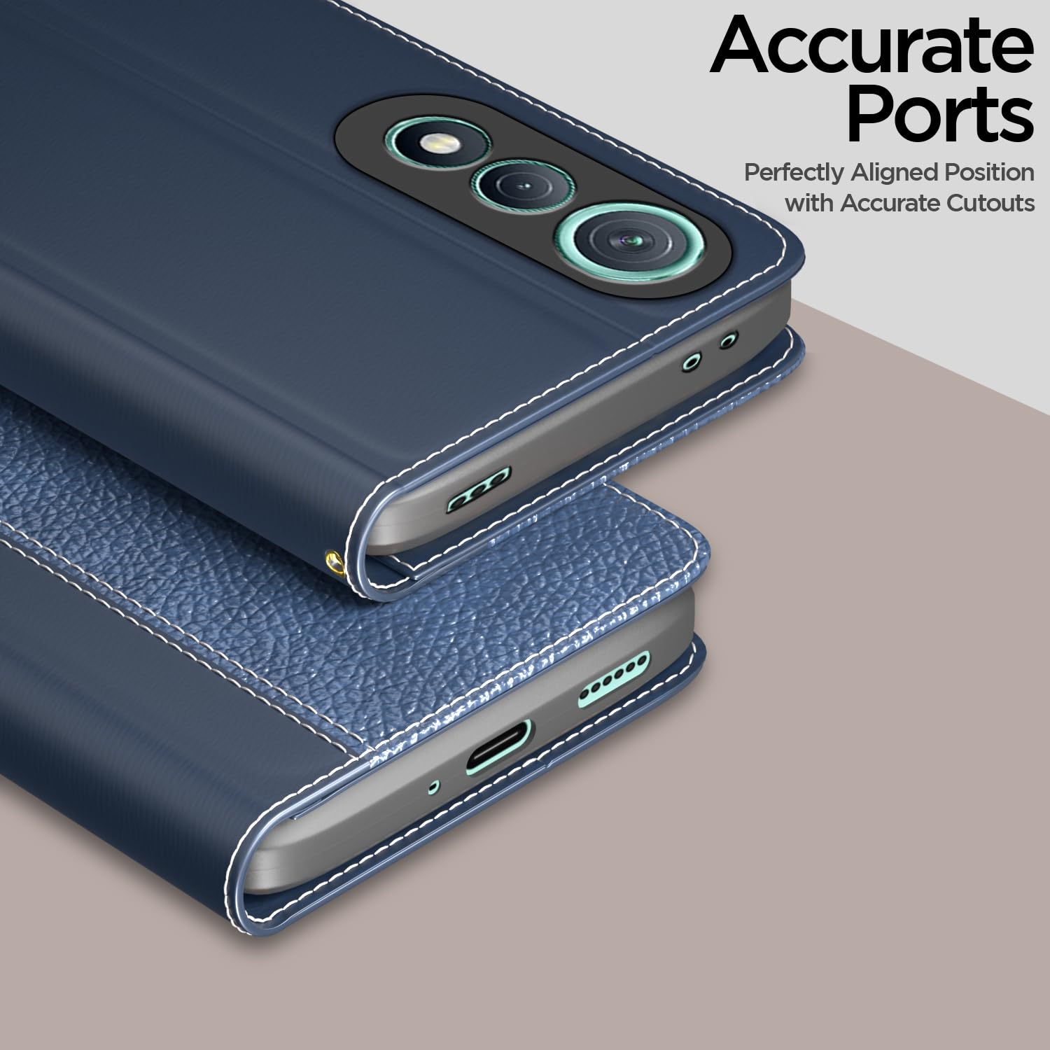 Pikkme Tecno Pova blue mobile flip cover – photo 2