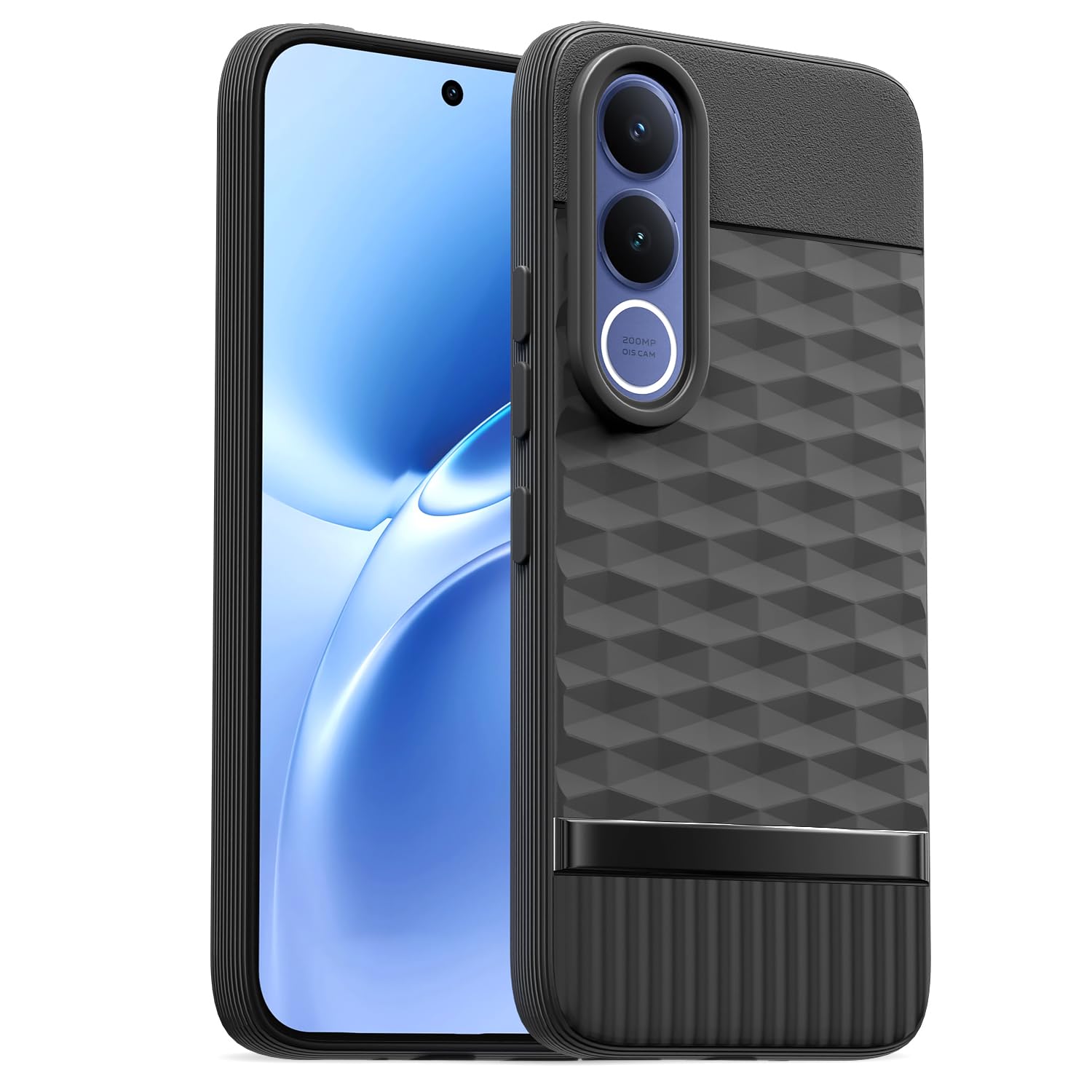 Vivo V70 FE 5G mobile cover in black by Pikkme