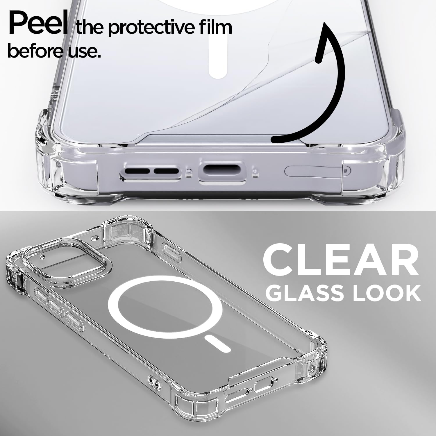 Pikkme transparent mag-safe phone cover for OnePlus 13S 5G – photo 3