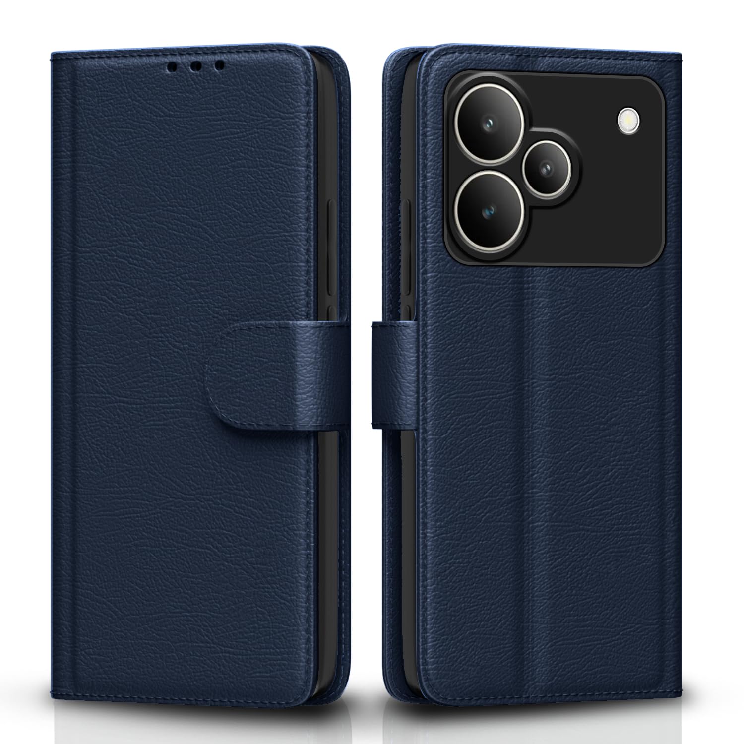 Pikkme Realme P4 5G Wallet blue wallet flip cover