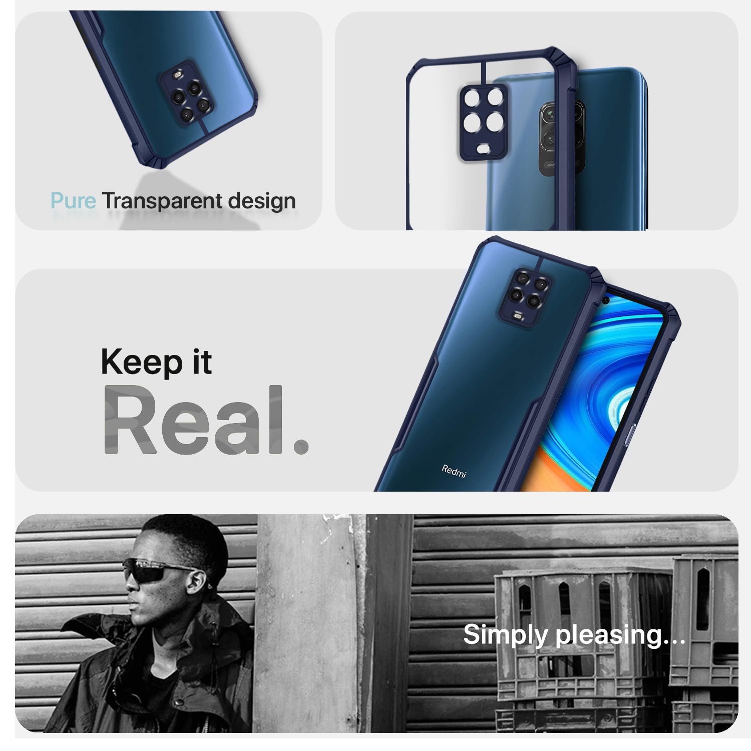 Redmi Note 9 Pro/Note 9 Pro Max/Poco M2 Pro/Note 10 Lite Eagle phone cover in blue by Pikkme – photo 4