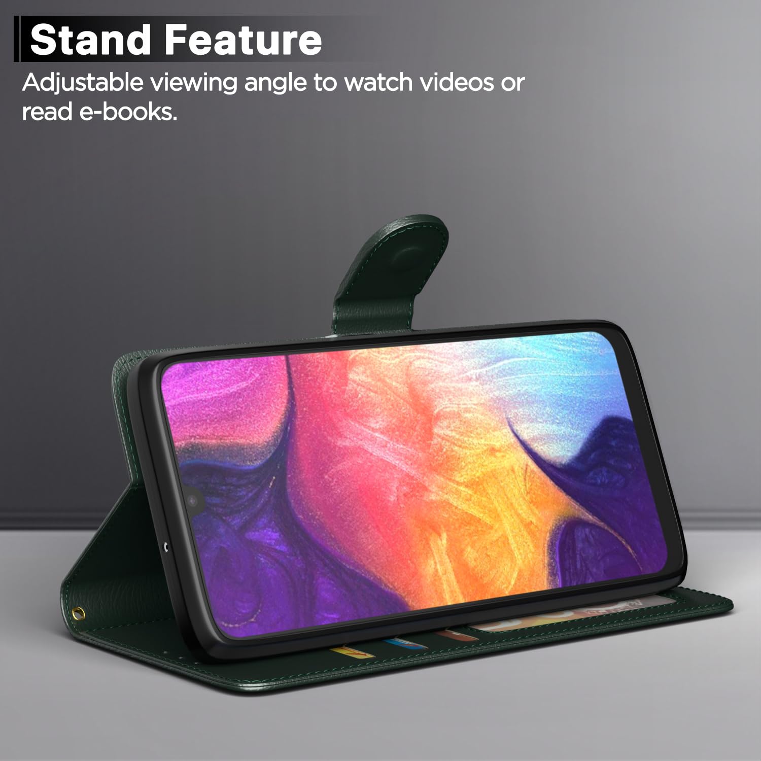 Green flip cover for Samsung A31 – Pikkme – photo 3
