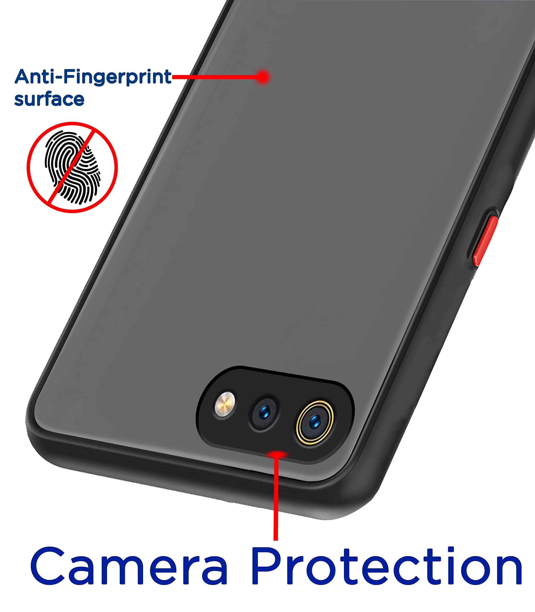 Pikkme black Hybrid mobile back cover for Realme C2 – photo 2