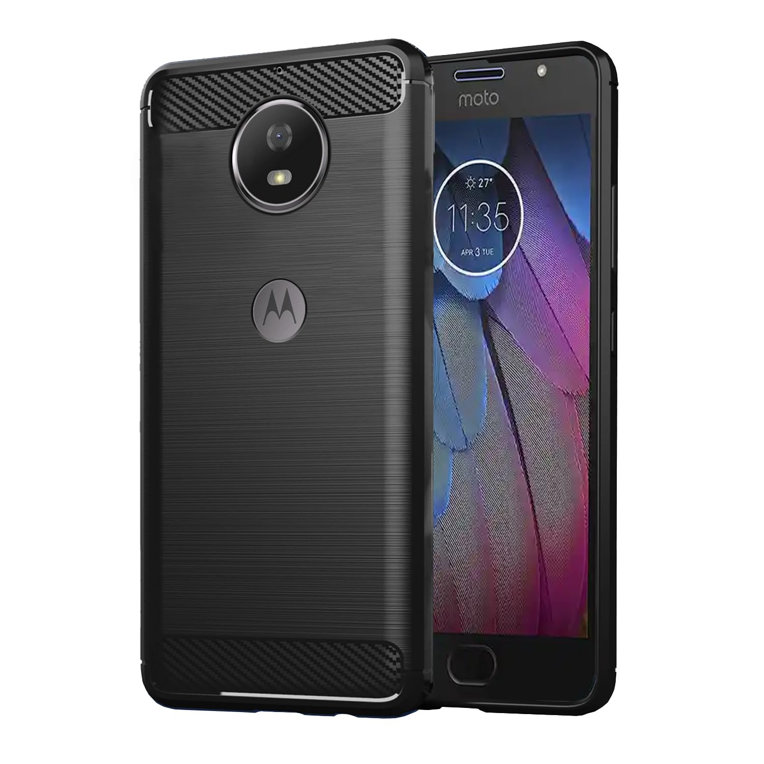 Black Hybrid back cover for Moto G5s Plus – Pikkme