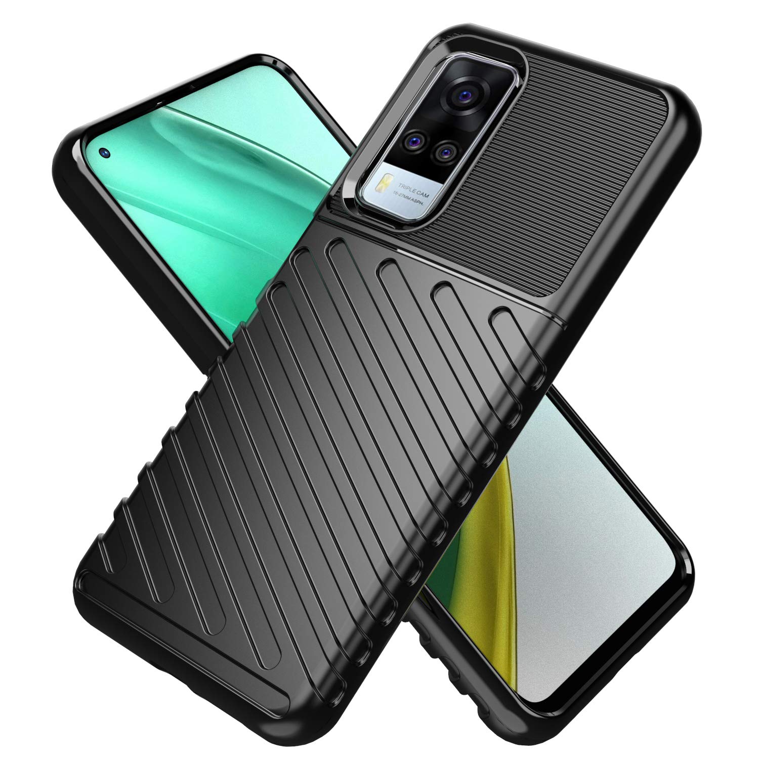 Pikkme Vivo Y51 Matte black phone cover