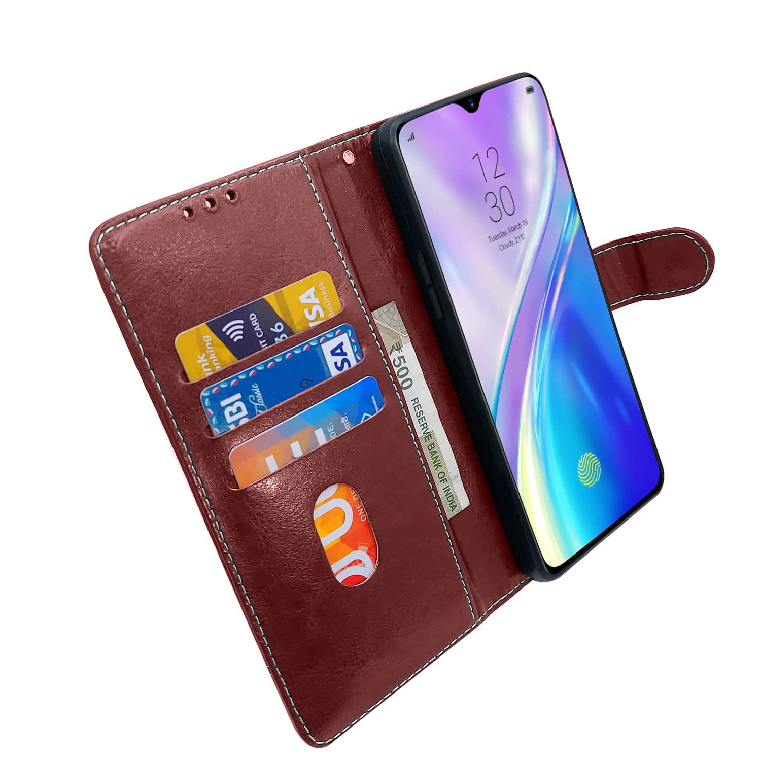 Pikkme brown & coffee flip cover for Realme XT/X2 – photo 4