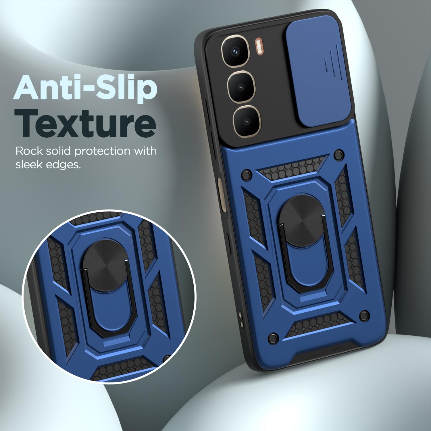 Infinix Hot 60 5G/360 D10 Camera Shield mobile back cover in blue by Pikkme – photo 7