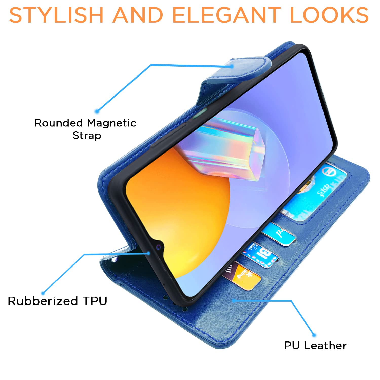 Pikkme blue Wallet flip case for Vivo Y31/Y51 – photo 5