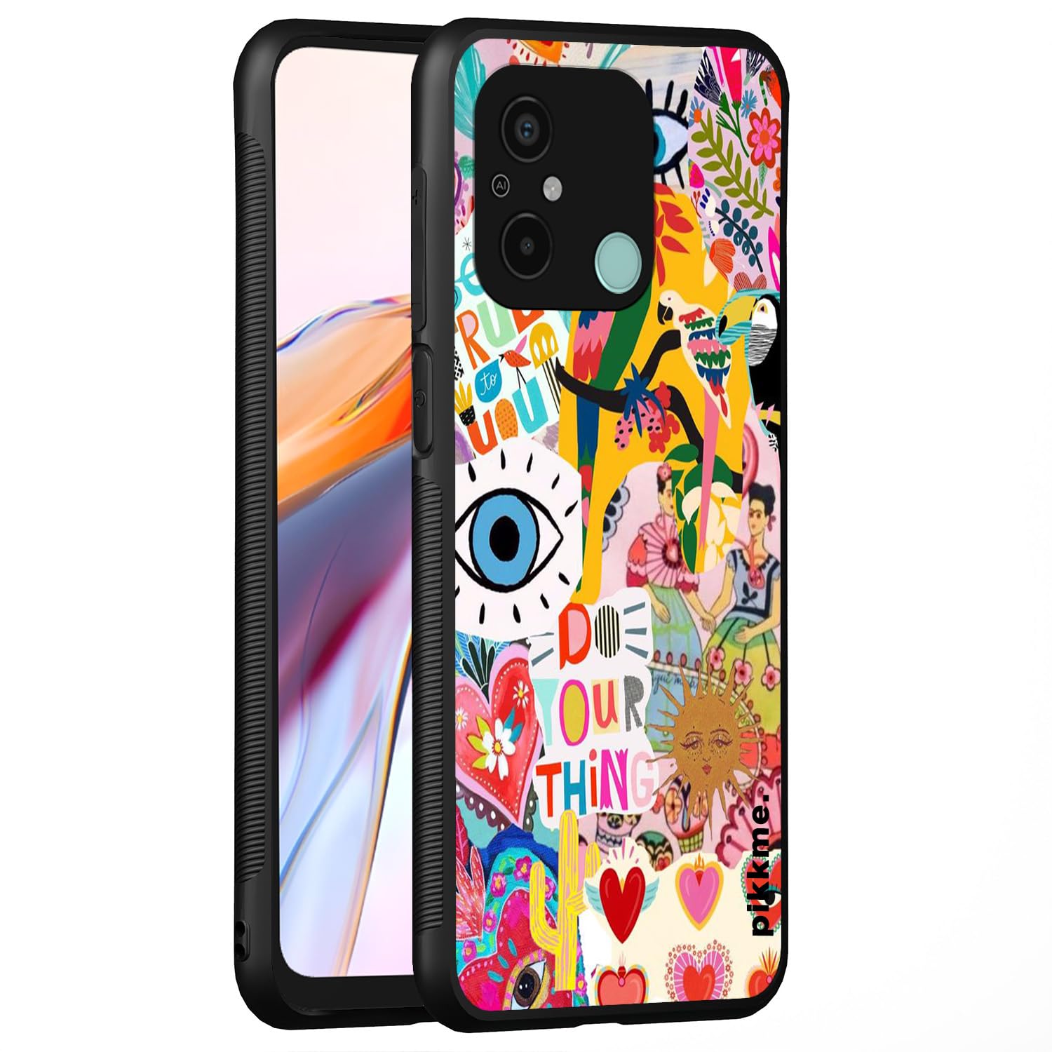 Pikkme Flower back cover for Redmi 12C/Poco C55