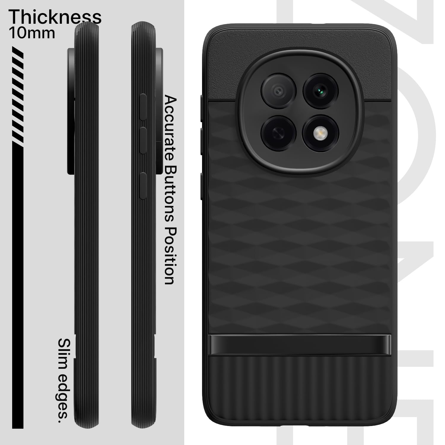 Pikkme Oppo F29 5G Shockproof Soft Flexible Gencase Back cover (Black)
