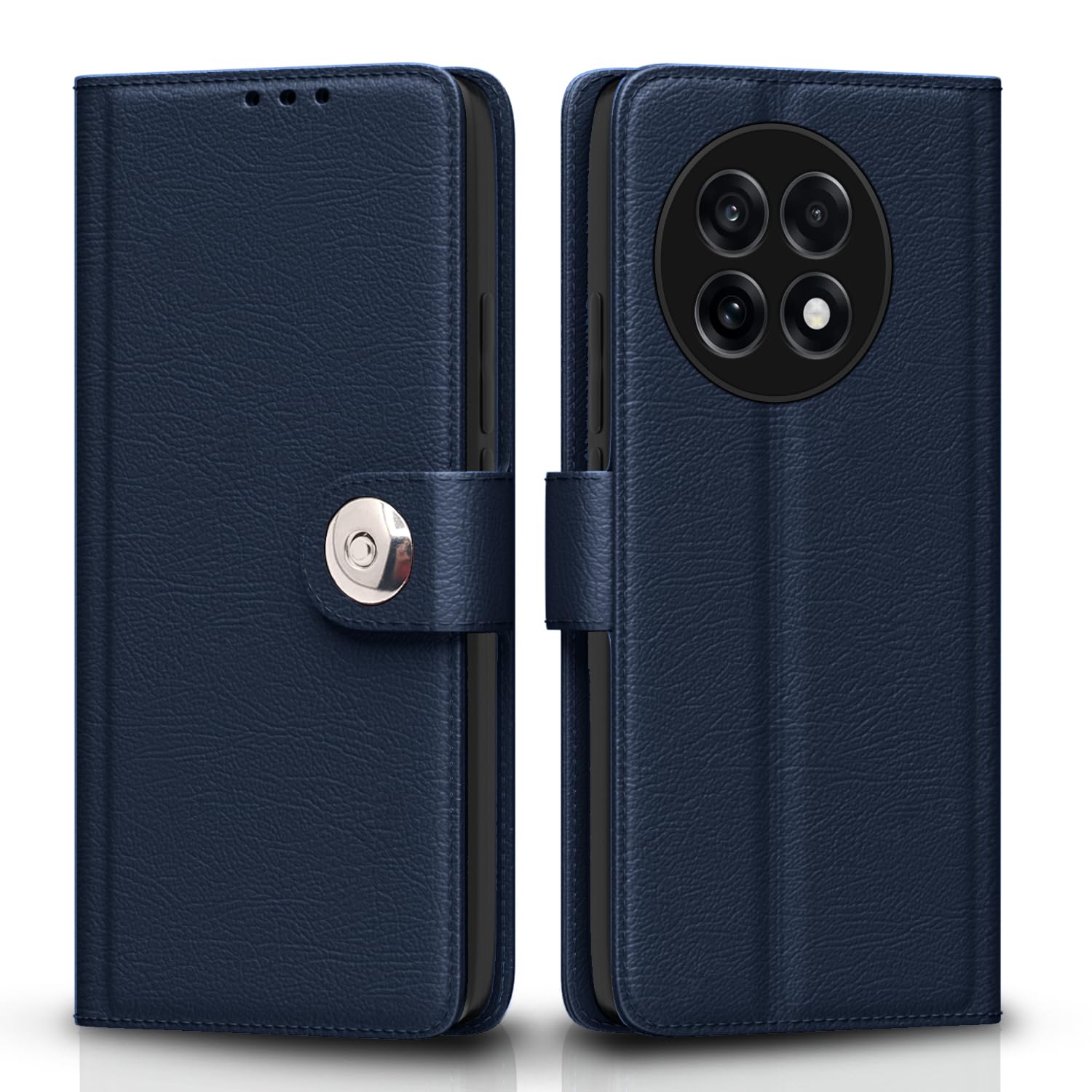 OnePlus 13R 5G Button mobile flip cover in blue by Pikkme