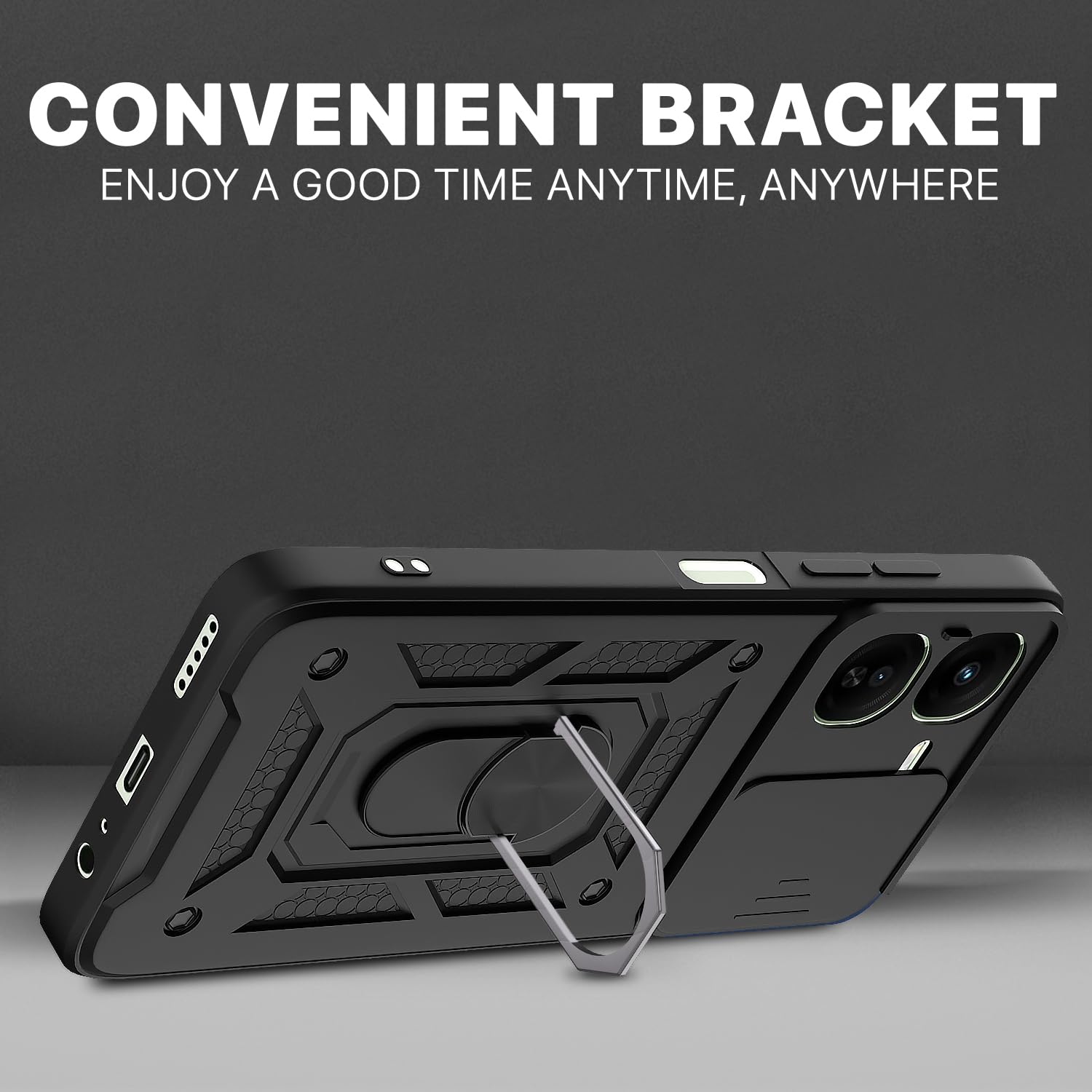 Pikkme iQOO Z9X 5G D10 Camera Shield black mobile cover – photo 3