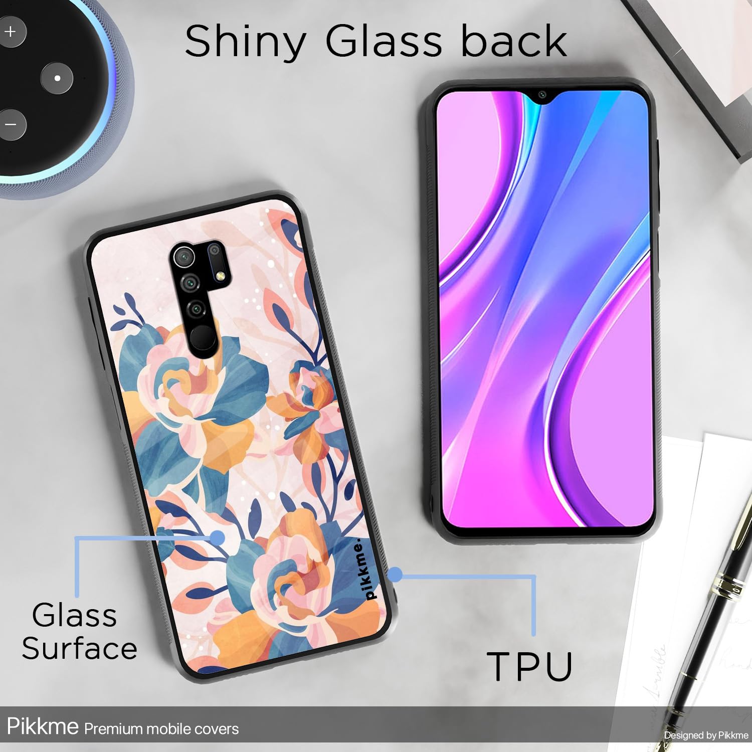 Pikkme Flower mobile cover for Redmi 9 Prime – photo 3