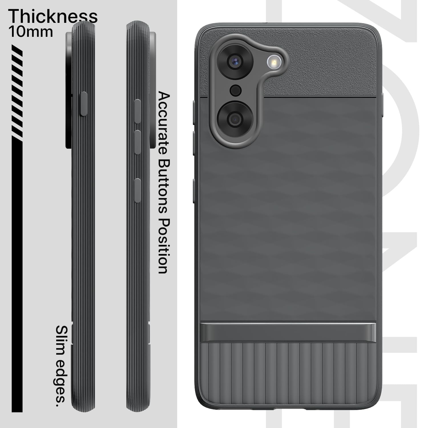 Pikkme OnePlus Nord Ce 5 5G Soft Flexible Shockproof Gencase Back Cover (Grey)