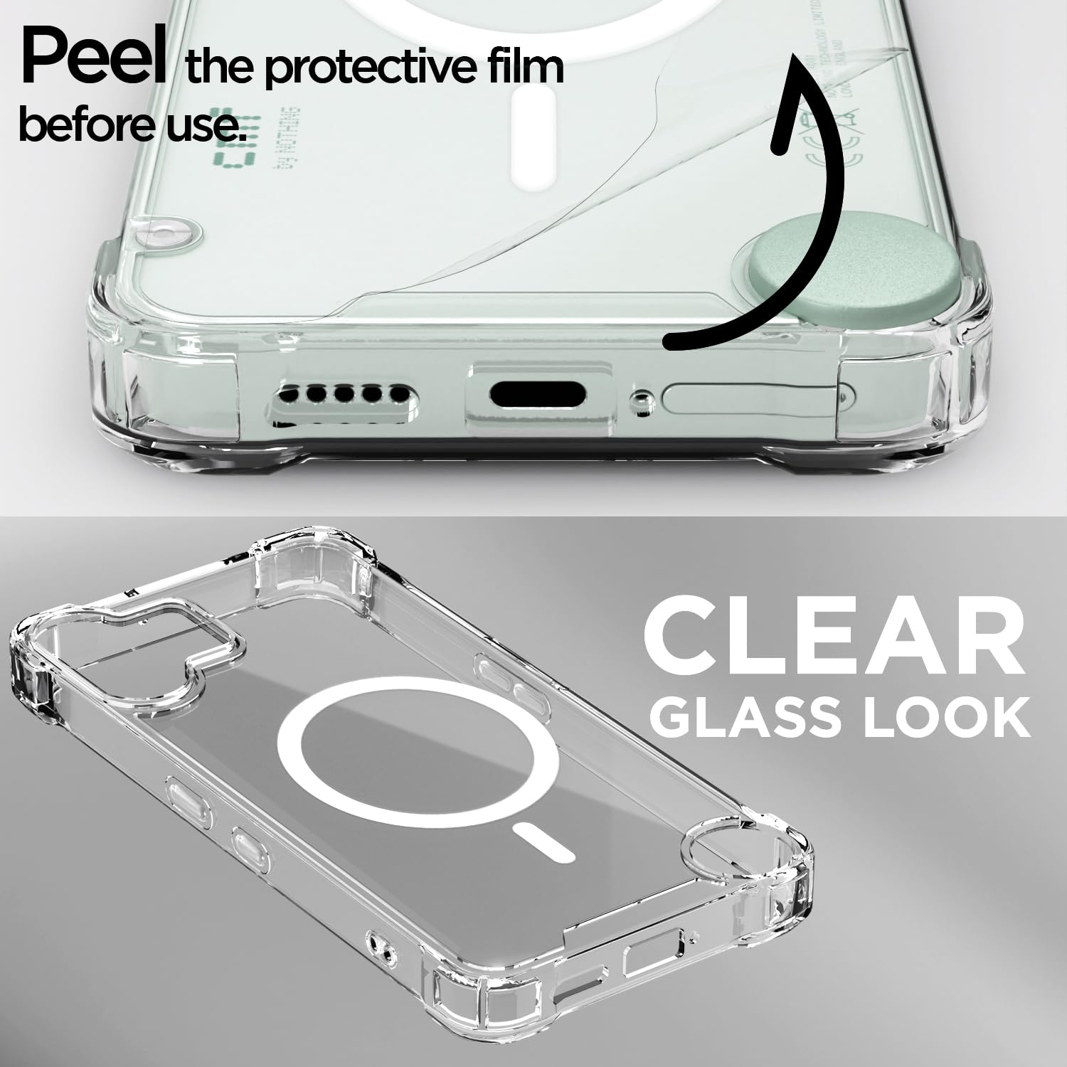 Transparent mag-safe mobile back cover for CMF Phone 2 Pro 5G – Pikkme – photo 3