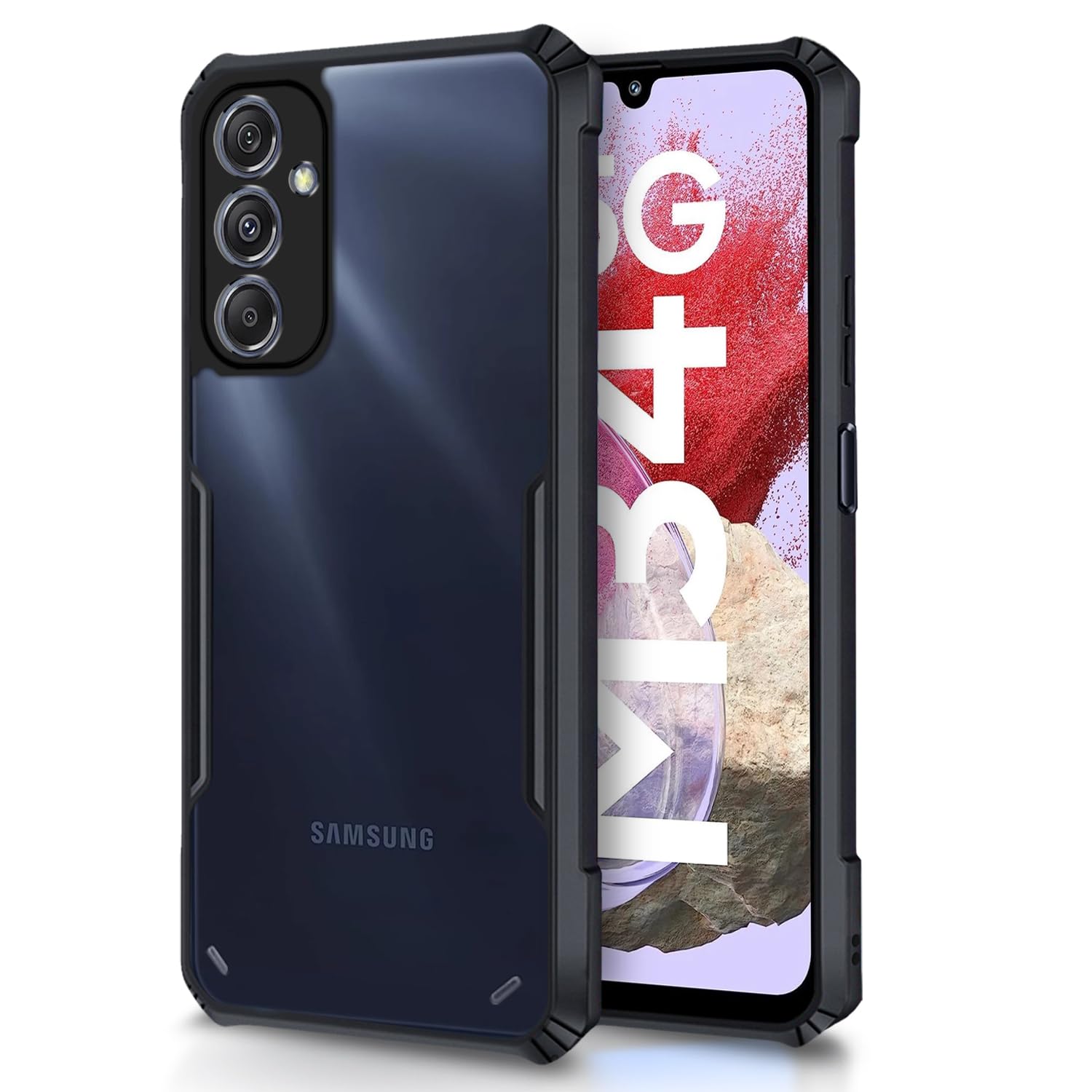 Pikkme Samsung Galaxy M34 5G / F34 5G Eagle Back Cover - Black