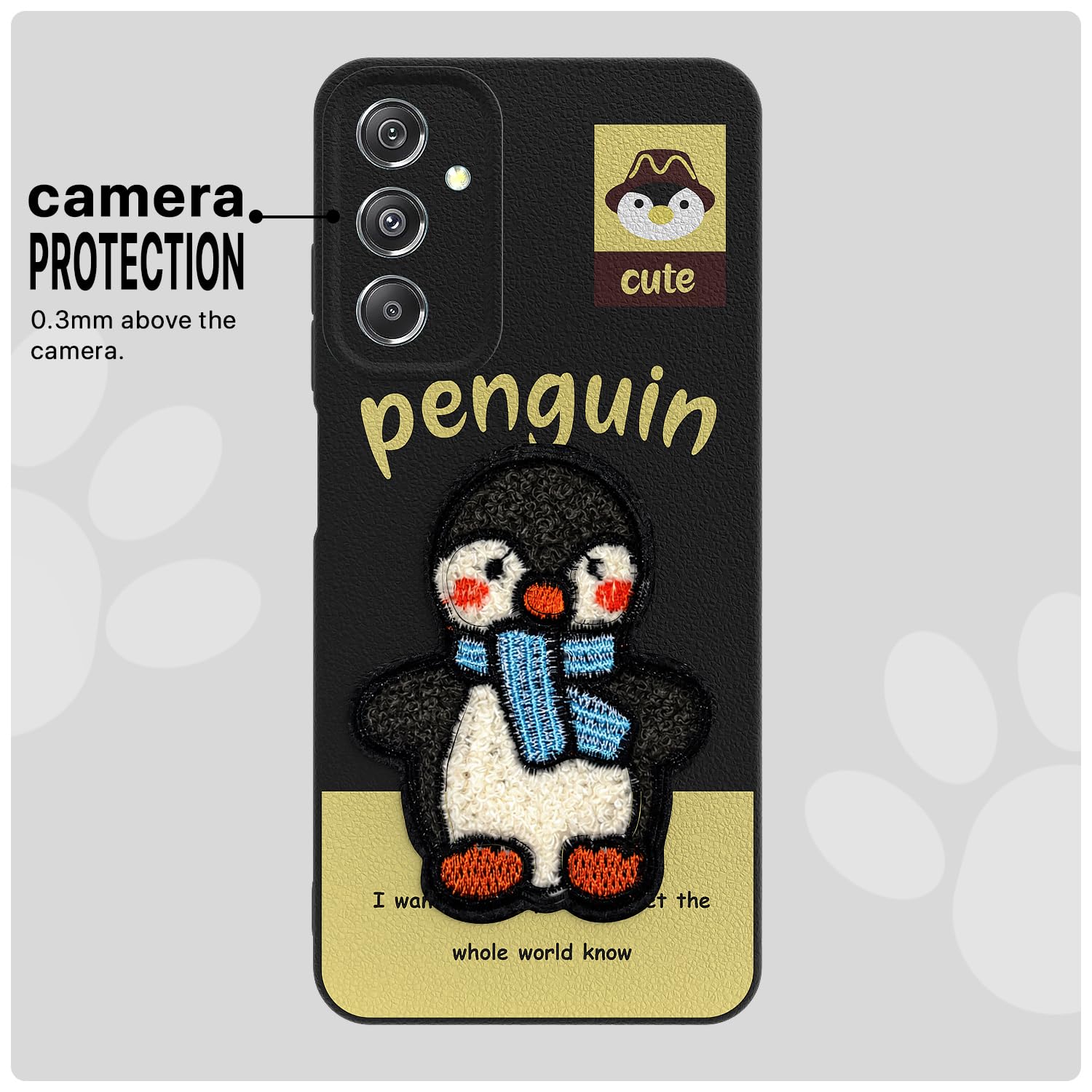 Pikkme Samsung M34 5G Plush Patch black mobile cover – photo 6