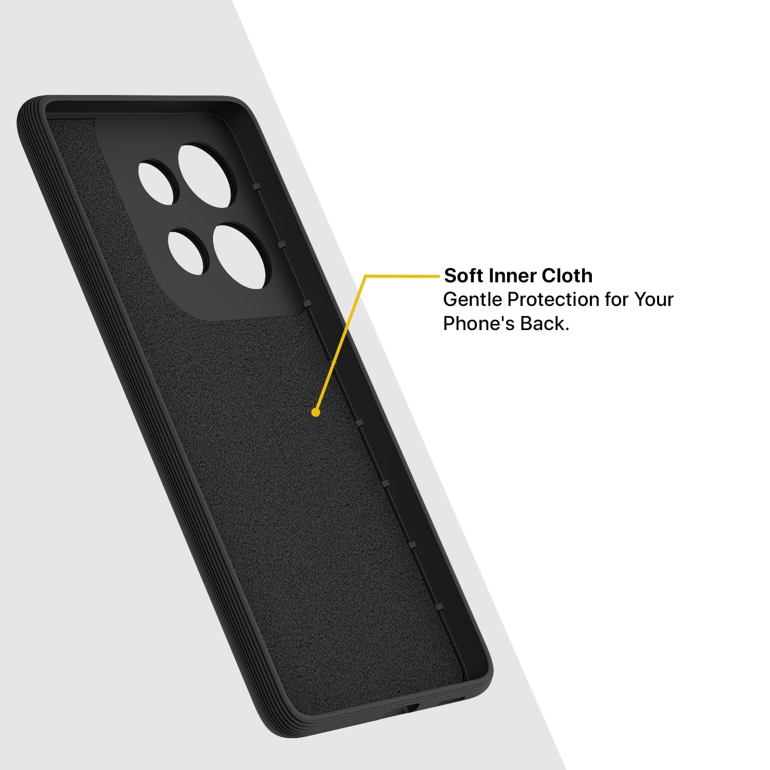 Pikkme Motorola Moto Edge 50 Neo 5G Gencase Back Cover (Black)