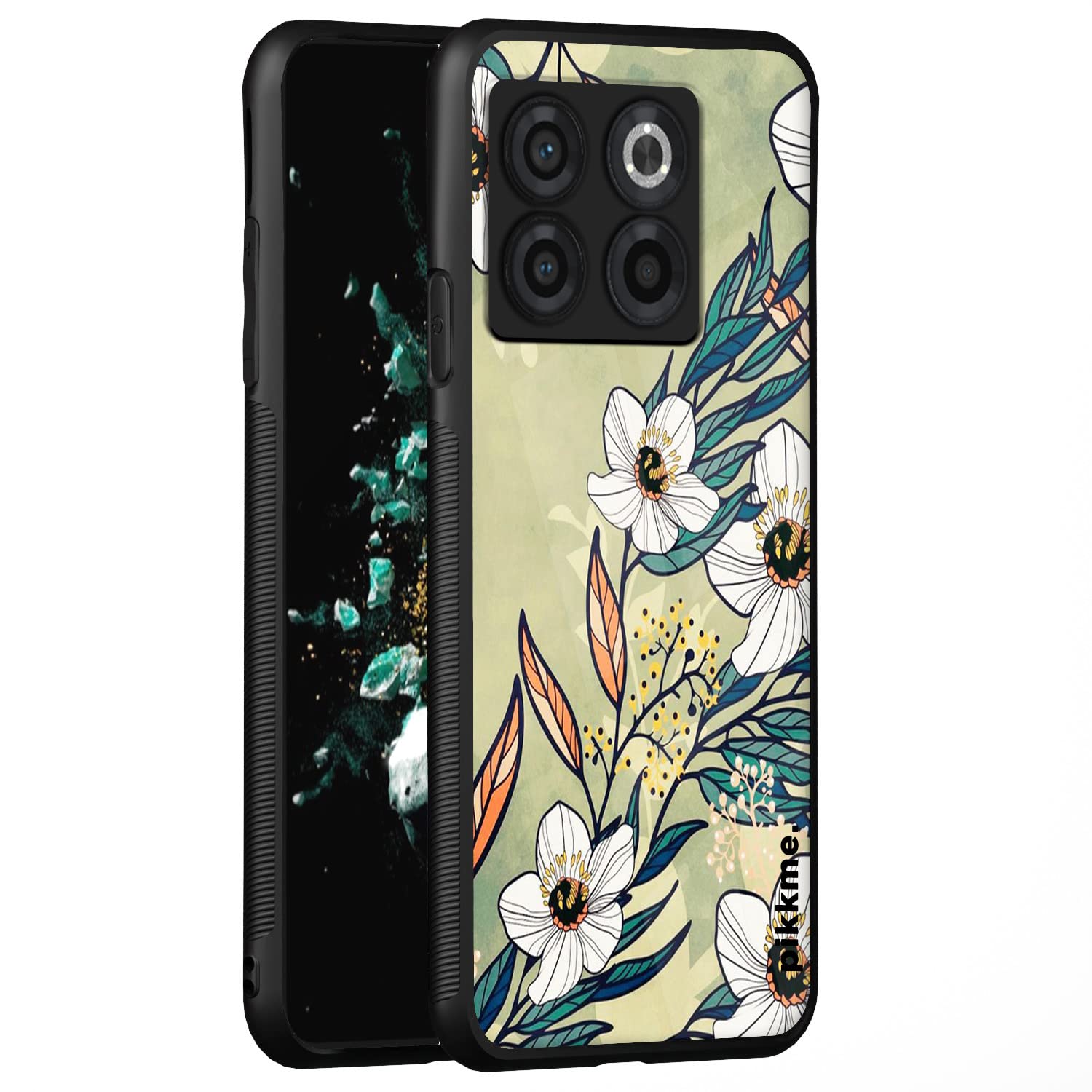 Pikkme Flower mobile back cover for OnePlus 10T 5G