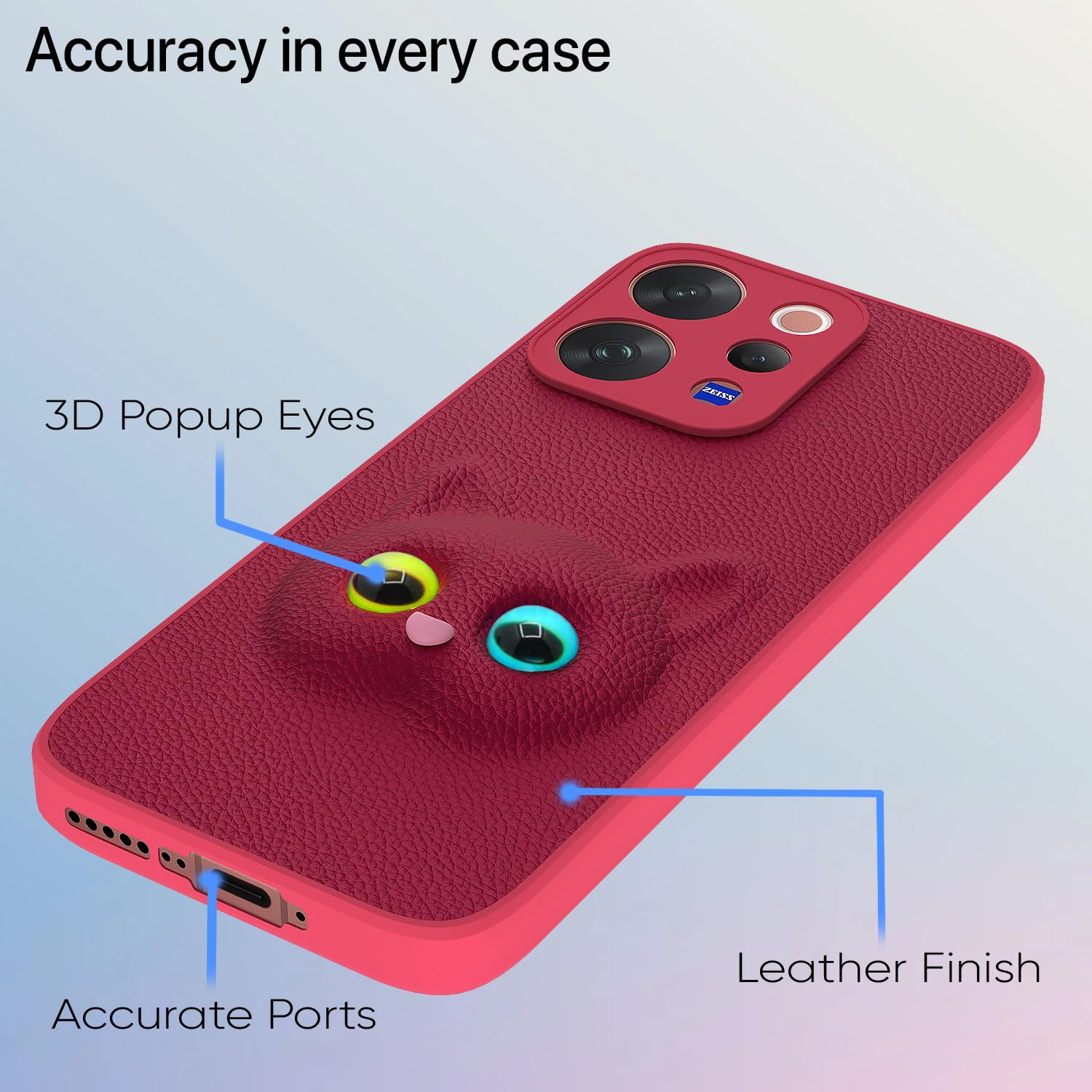 Vivo V70 5G mobile back cover in pink by Pikkme – photo 4
