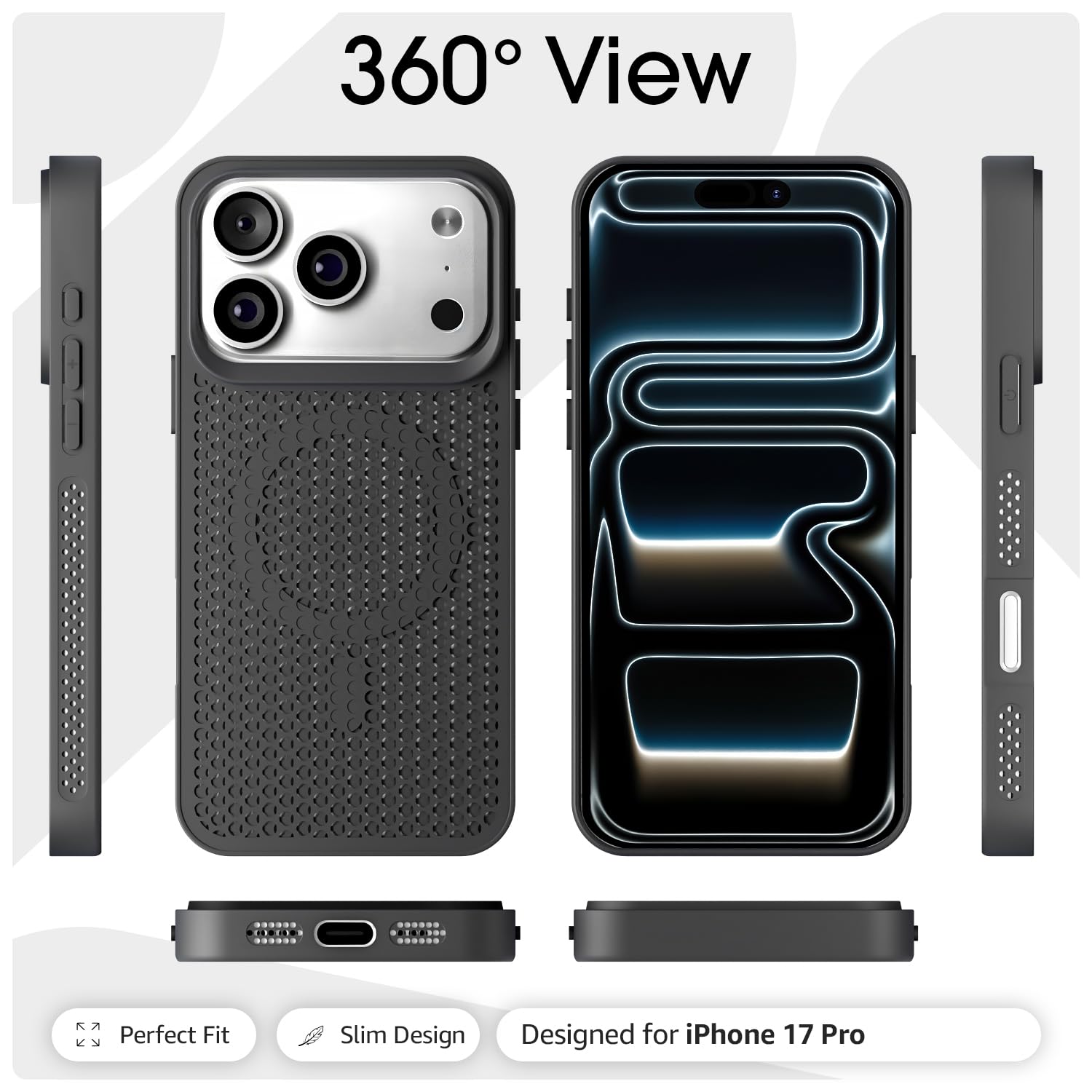 Pikkme black MagSafe phone cover for iPhone 17 Pro – photo 3