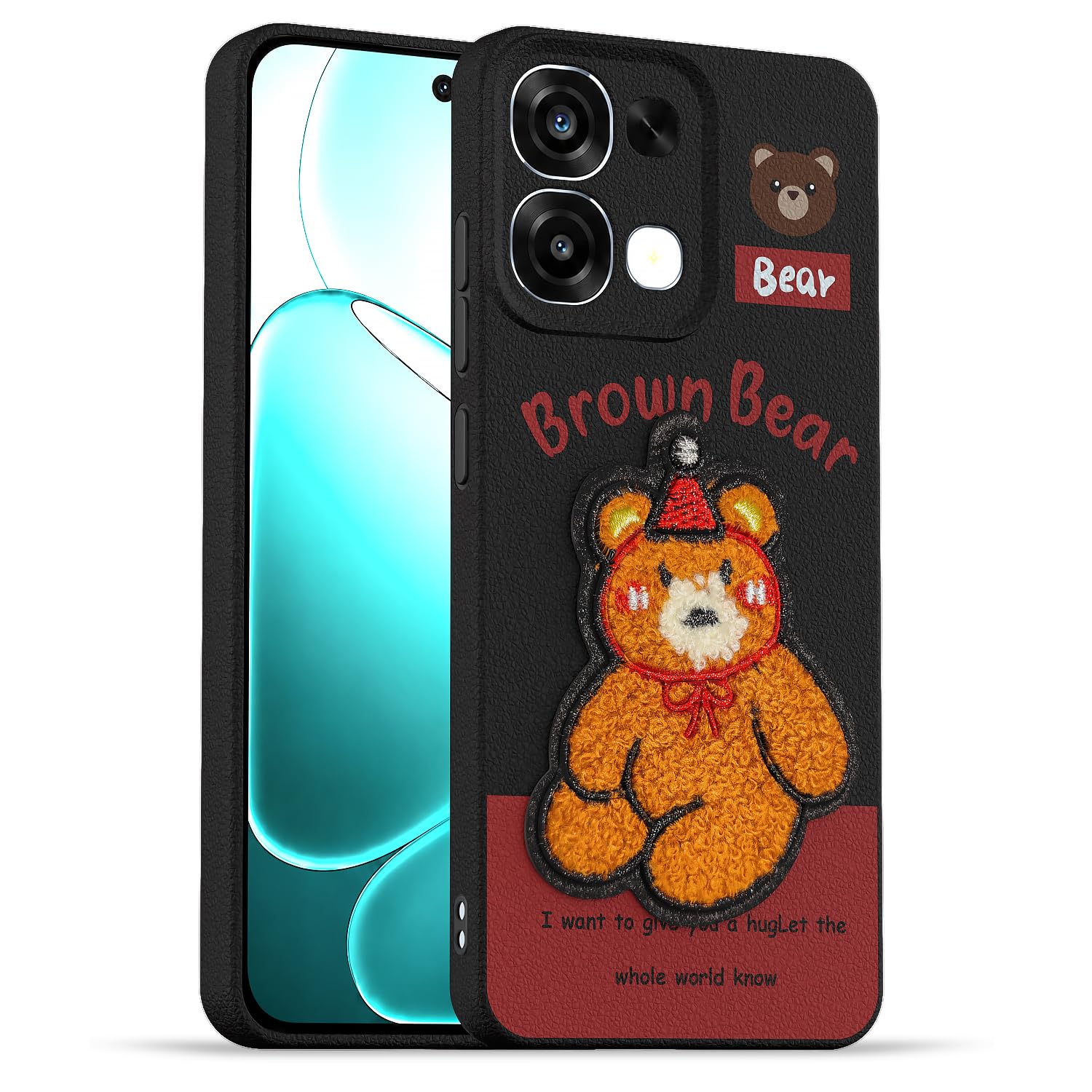 Pikkme Oppo F31/F33 5G Plush Patch cherry mobile back cover