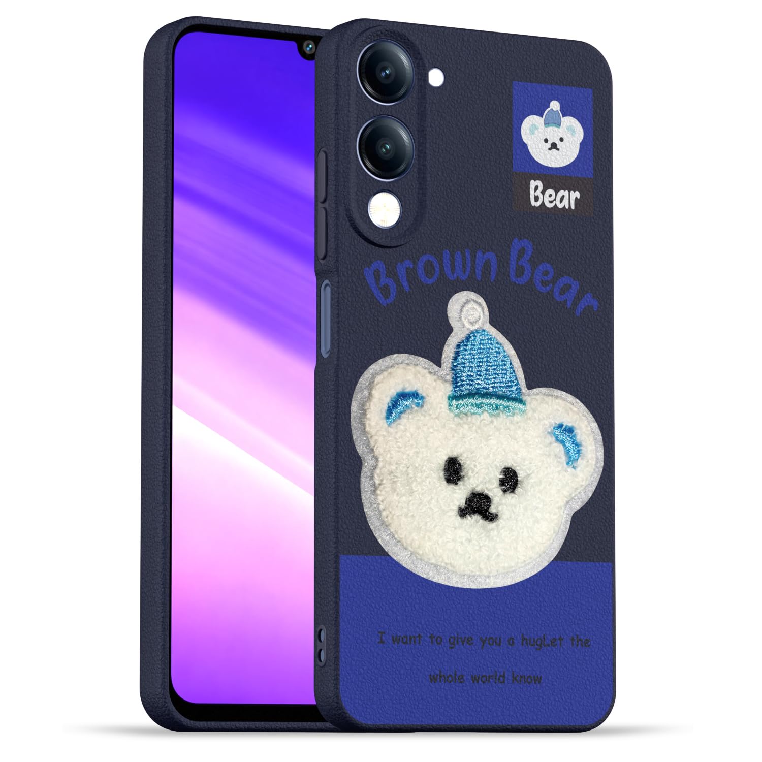 Pikkme blue back cover for iQOO Z10 Lite/Vivo T4 Lite 5G