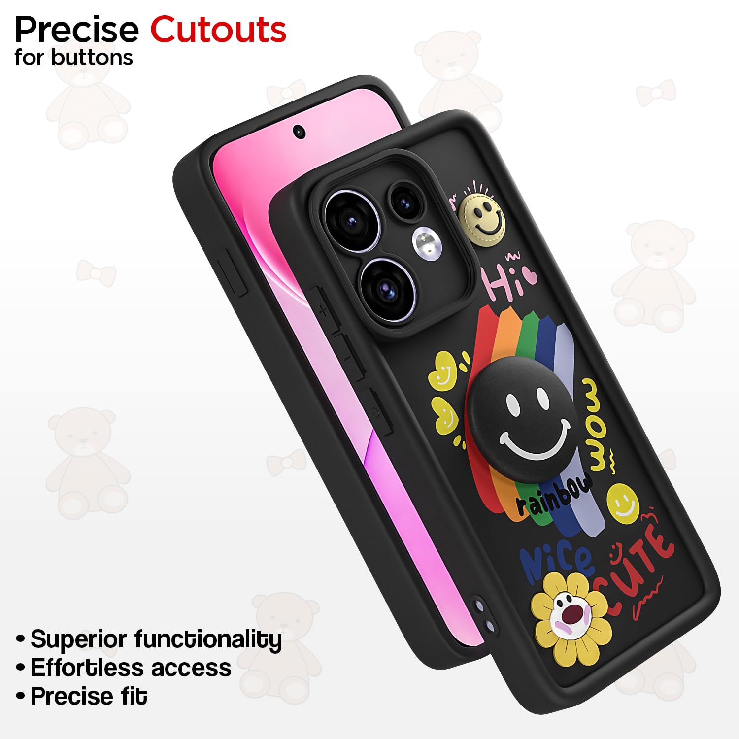 Pikkme black mobile cover for Oppo Reno 16 5G – photo 6