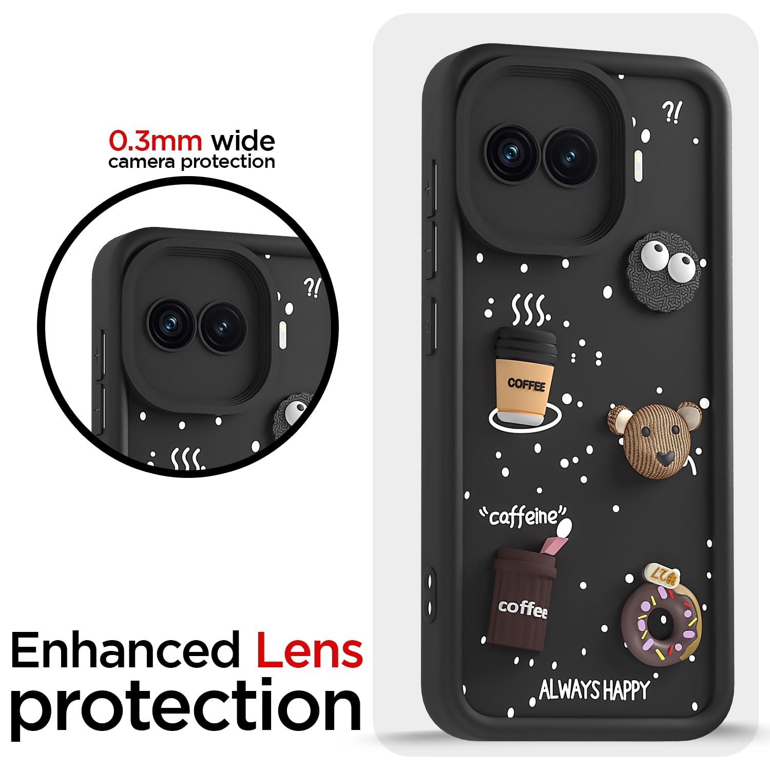 iQOO 15R 5G/3D Silicone back cover in black by Pikkme – photo 5