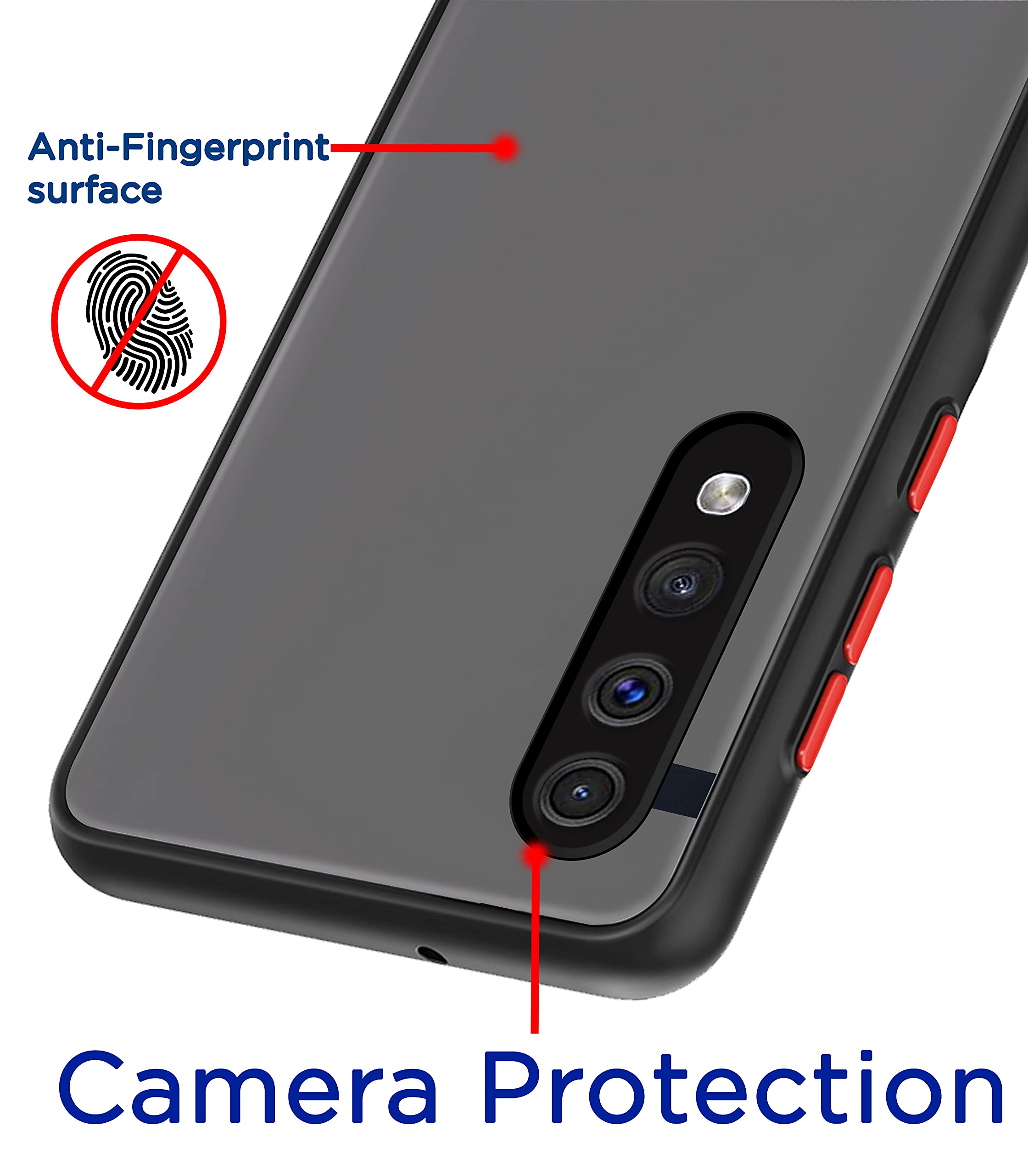 Pikkme Samsung A50/A50s/A30s Matte tpu+plastic, black phone cover – photo 2