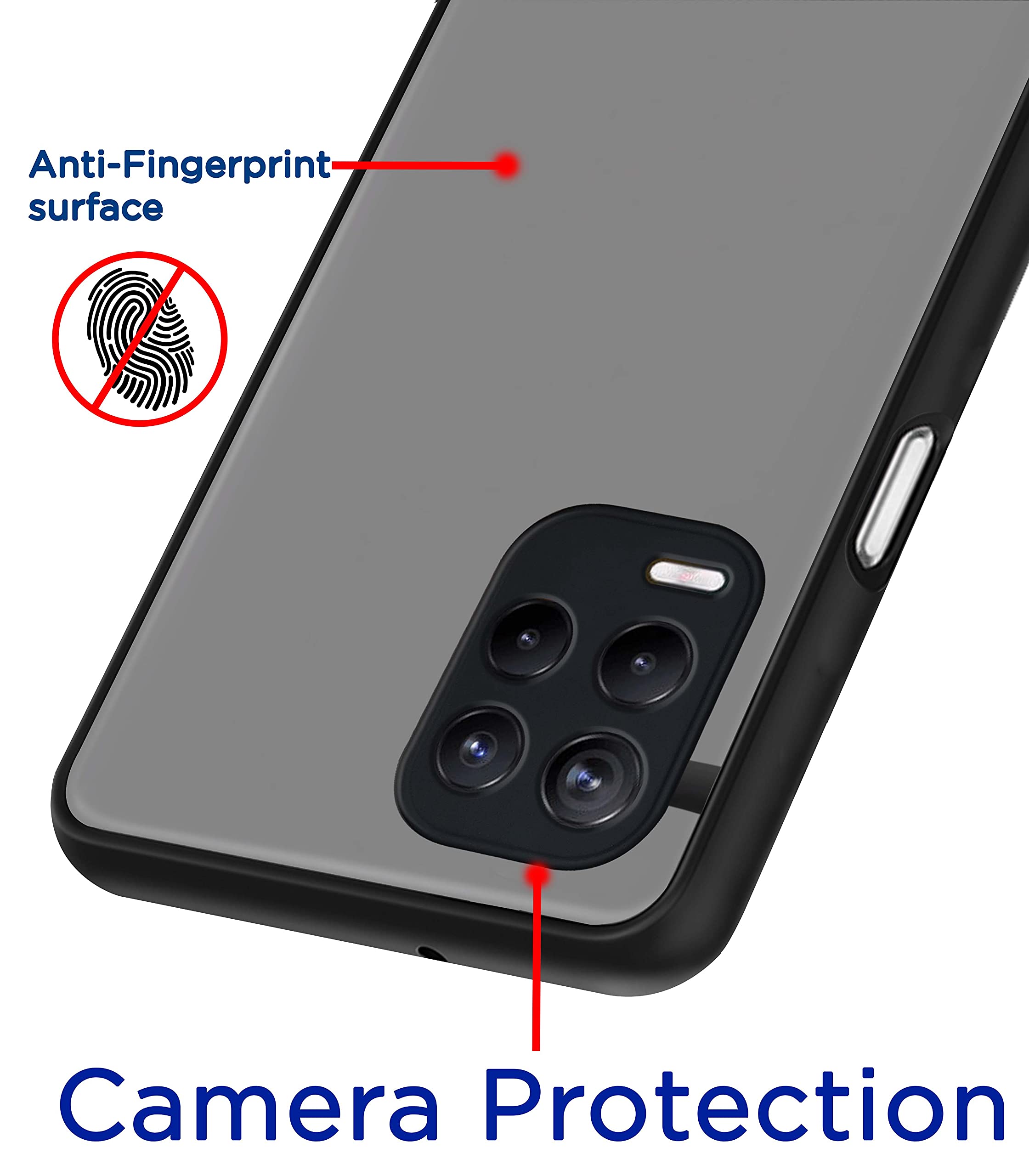 Realme 8/8s/Narzo 30 5G Hybrid mobile back cover in black by Pikkme – photo 2