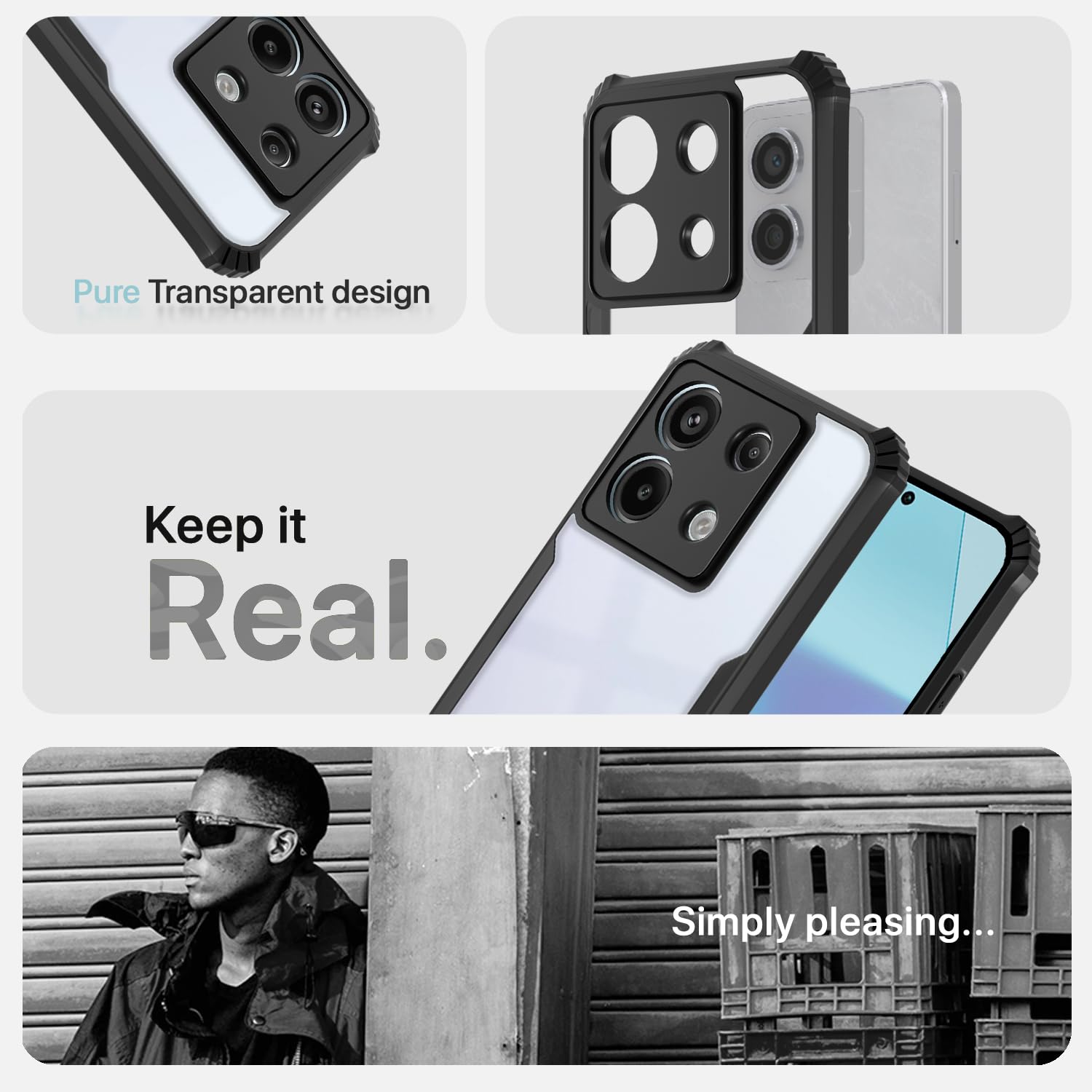 Pikkme Redmi Note 13 Pro 5G Eagle Back Cover (Black)