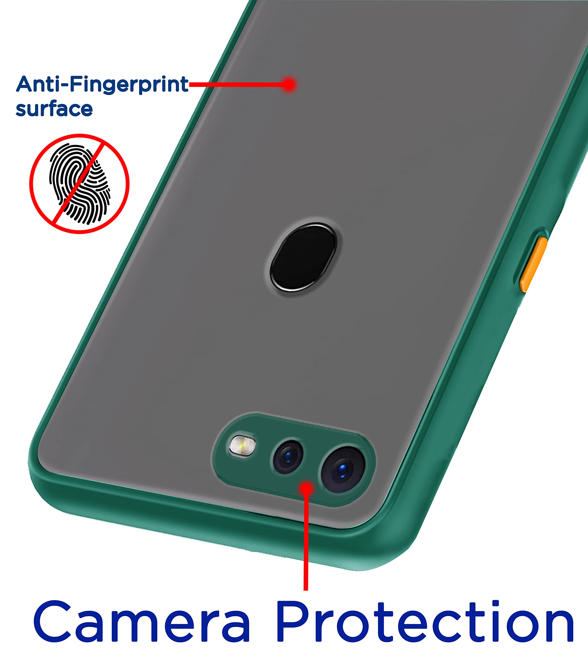 Pikkme Oppo A7/A5s Hybrid green mobile cover – photo 2