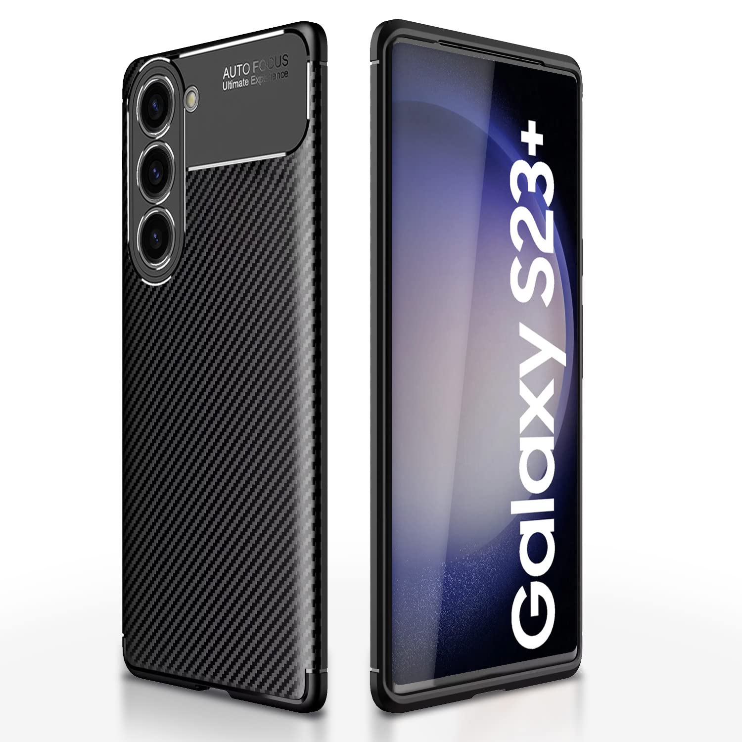 Black Carbon mobile back cover for Samsung S23 Plus 5G – Pikkme