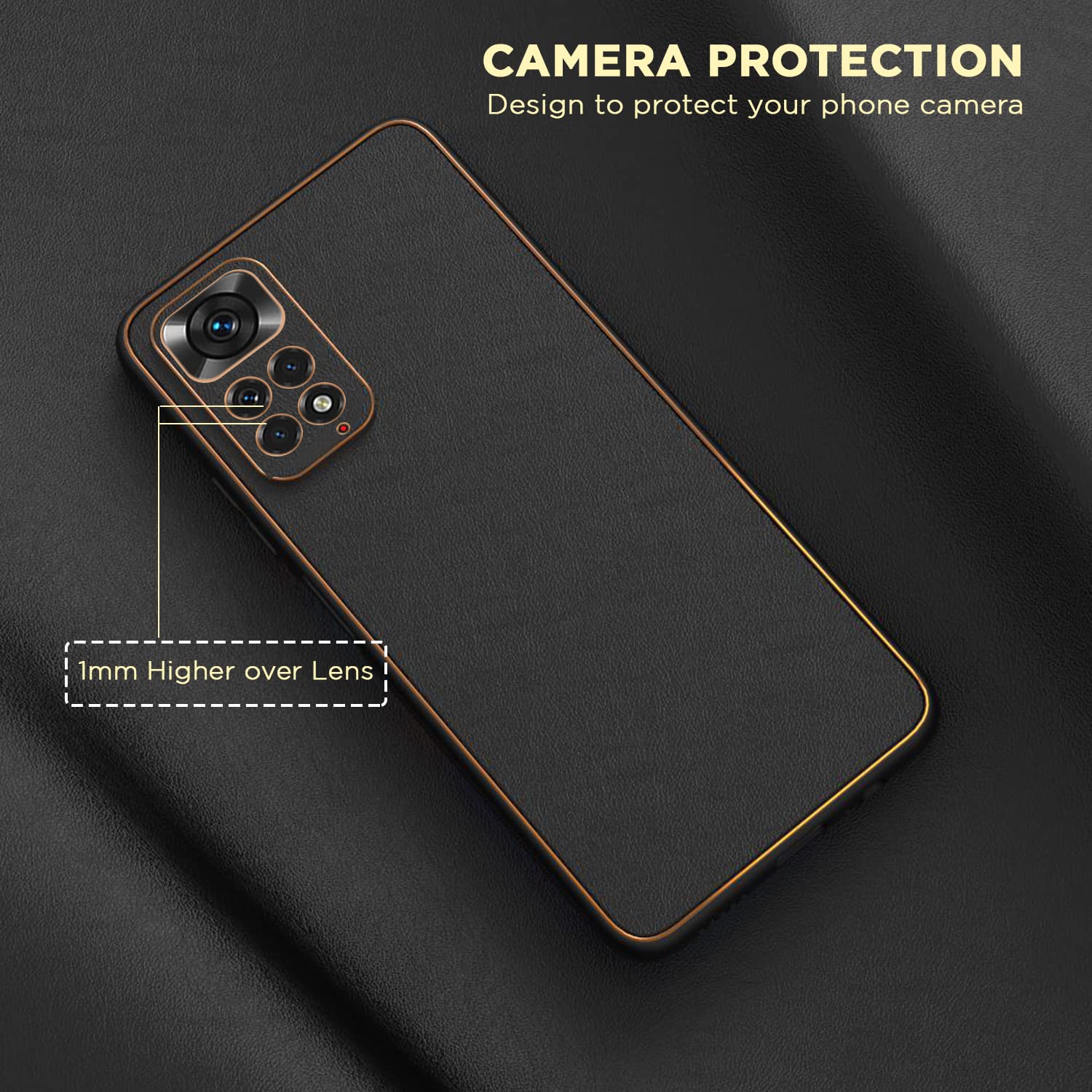 Redmi Note 11/Note 11s phone cover in black by Pikkme – photo 3