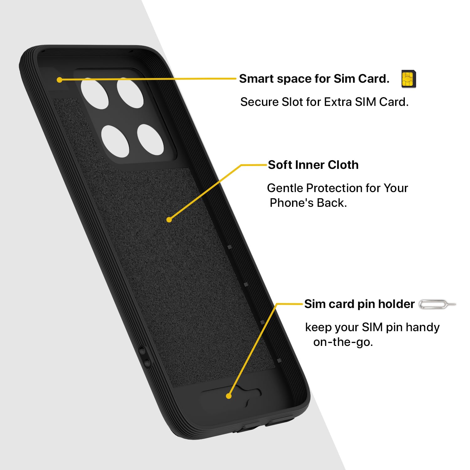 Moto Edge 70 Pro 5G back cover in black by Pikkme – photo 6