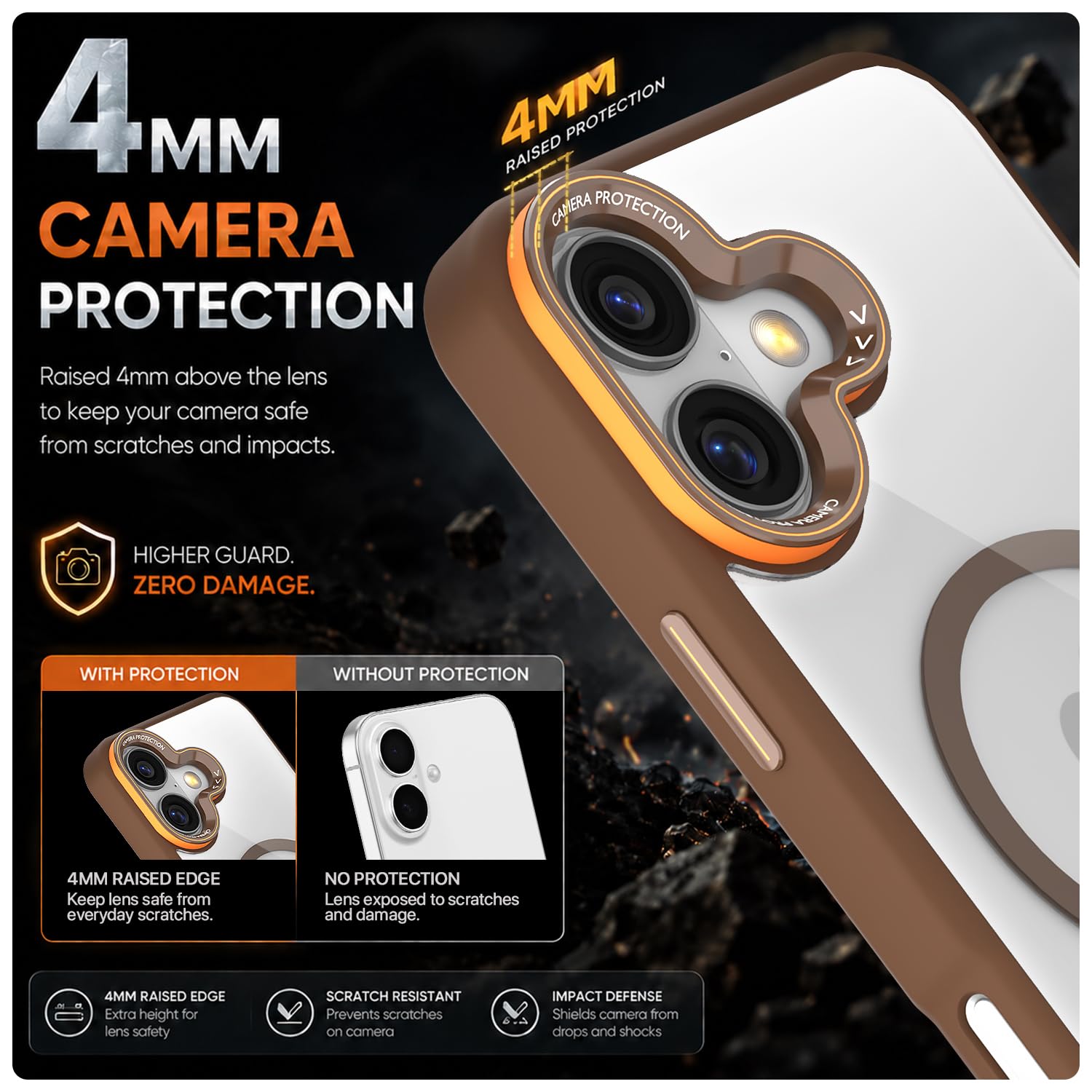Pikkme iPhone 16 MagSafe brown mag-safe back cover – photo 4